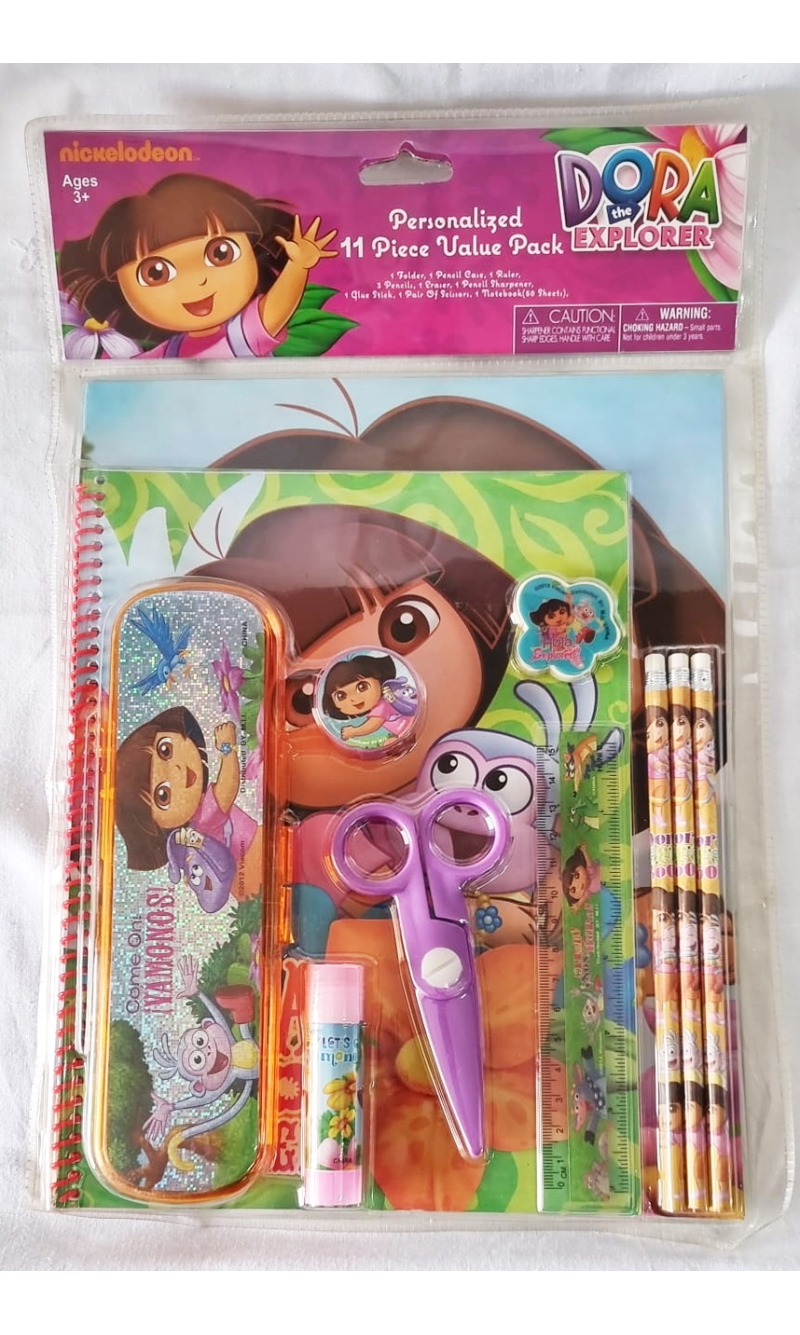 Dora The Explorer Stationery Set 11pcs - For Age 3+ Years