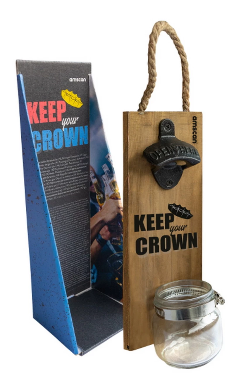 Keep Your Crown Bottle Opener with Collection Bottle
