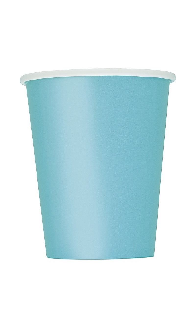 Terrific Teal 266ml Paper Cups - 14pk