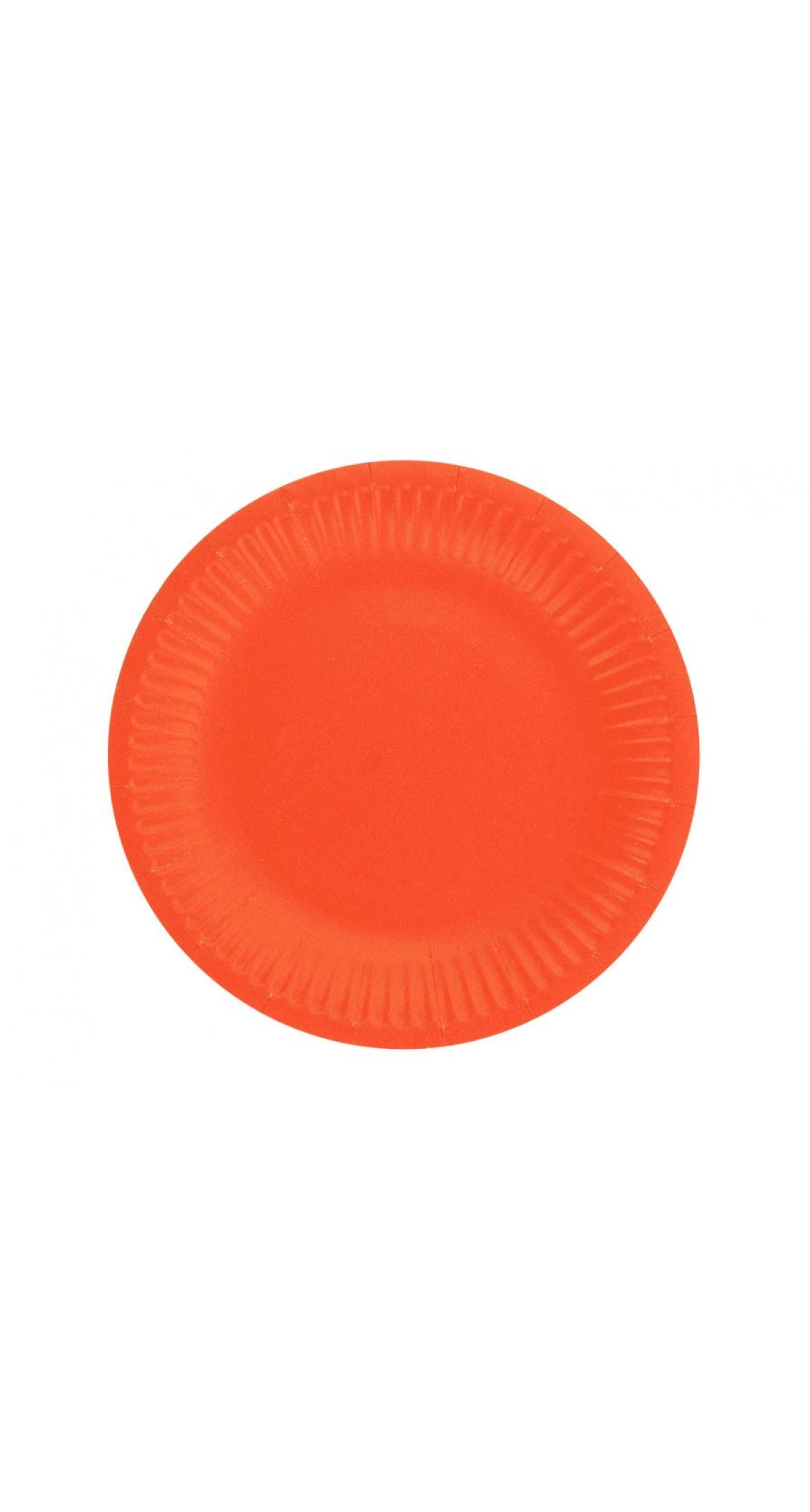 Solid Colour Paper Plates 18cm Orange - 6pk