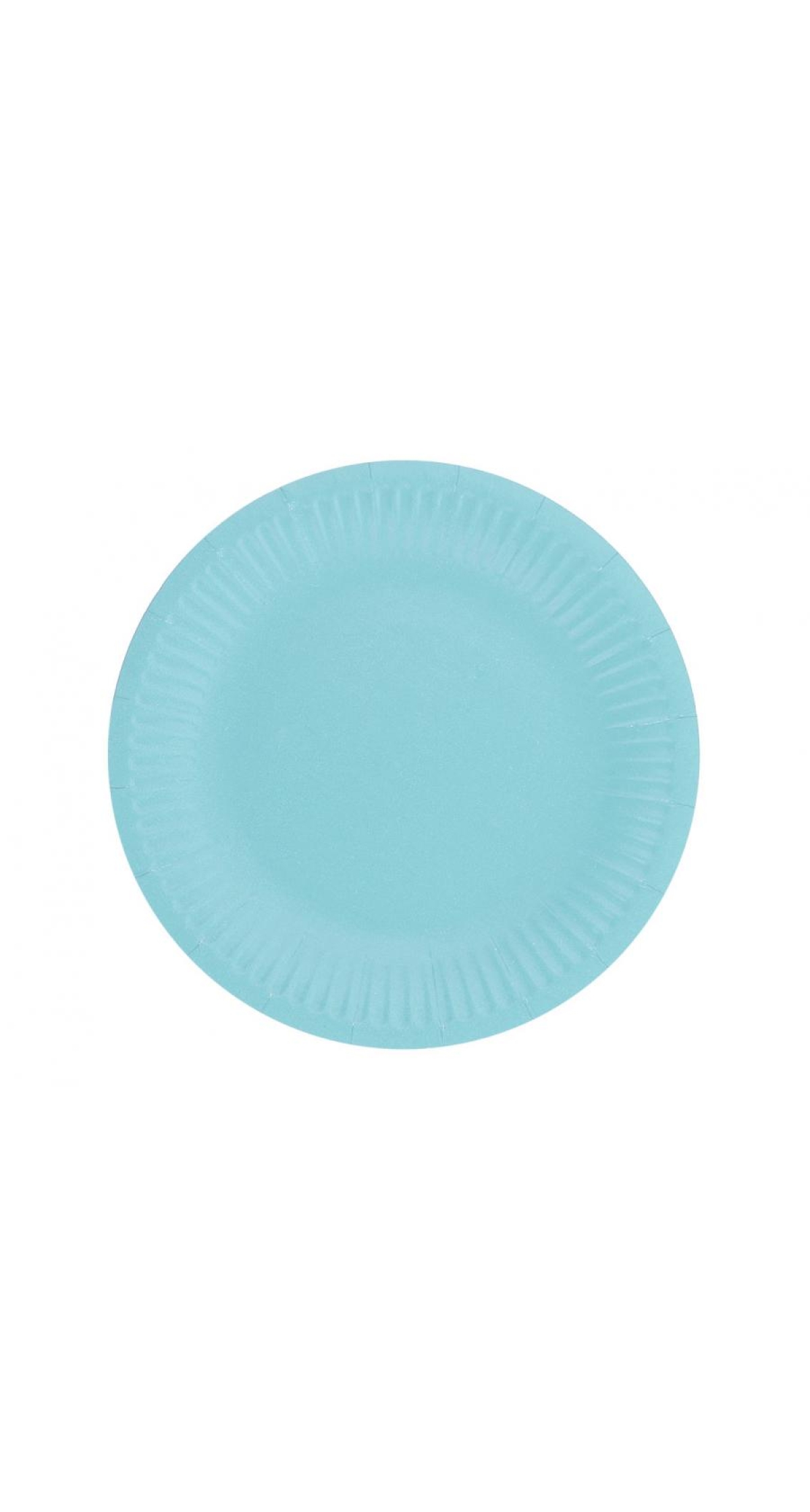 Solid Colour Paper Plates 18cm Light Blue - 6pk