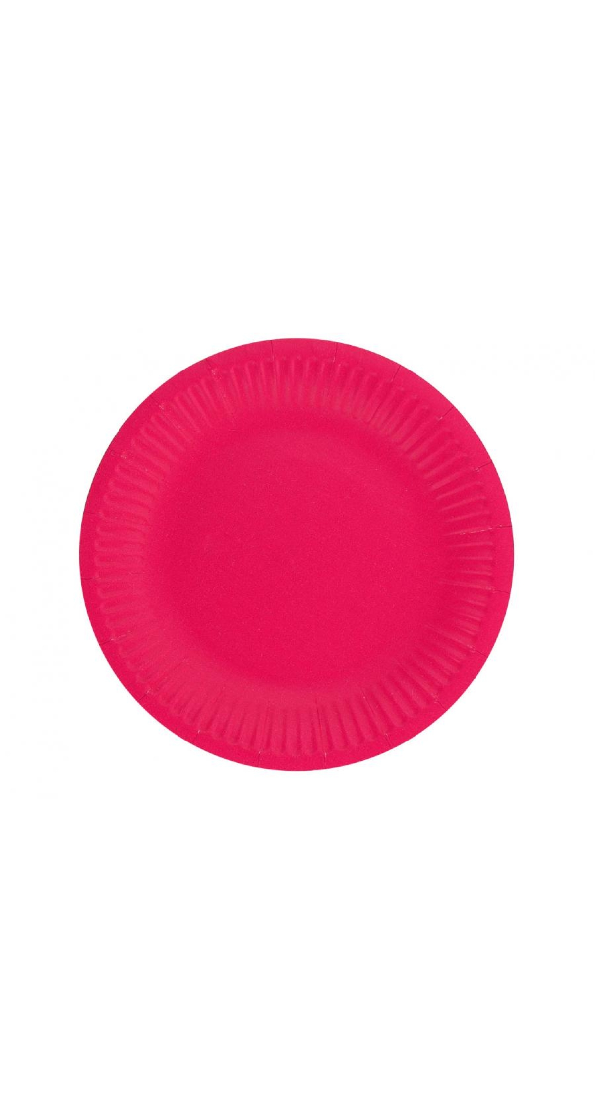 Solid Colour Paper Plates 18cm Magenta - 6pk