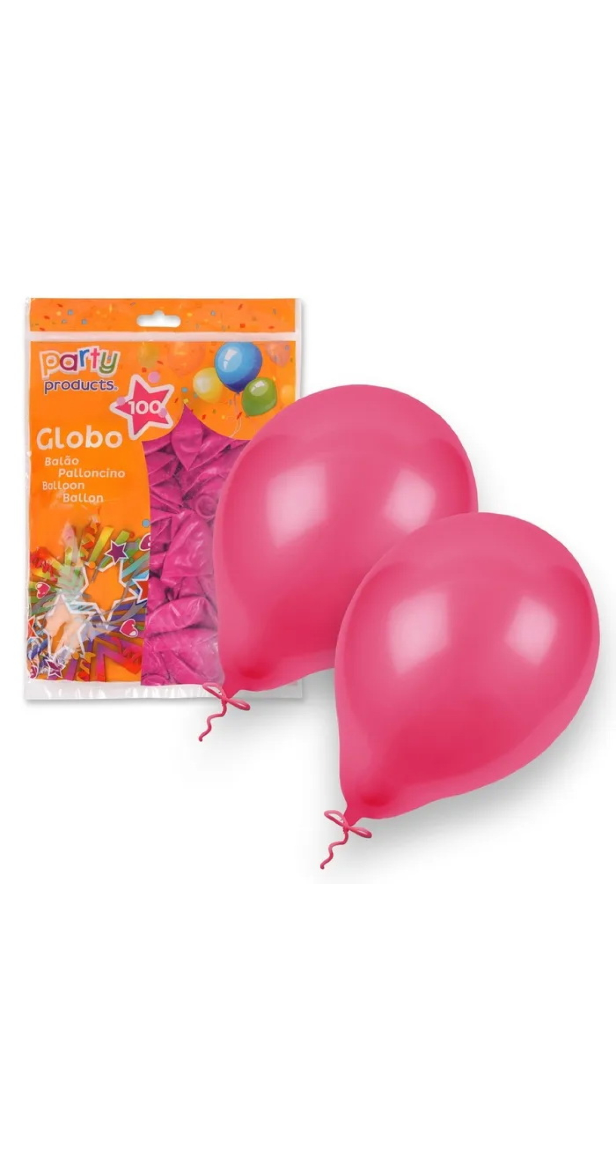 Latex Balloons 23cm (9 Inch) Fuchsia - 100pk