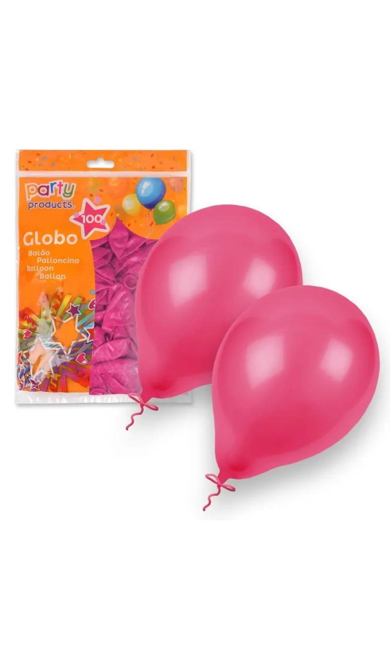Latex Balloons 23cm (9 Inch) Fuchsia - 100pk