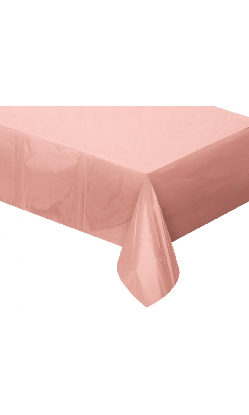 Happy Birthday Rose Gold Foil Tablecover - 137x183cm