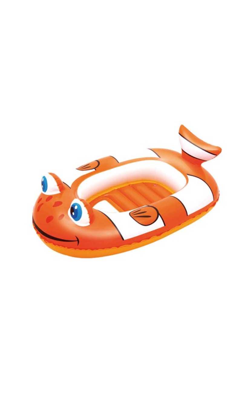 Little Buddy Clown Fish Raft Orange 102x69cm - For Age 3+ Years