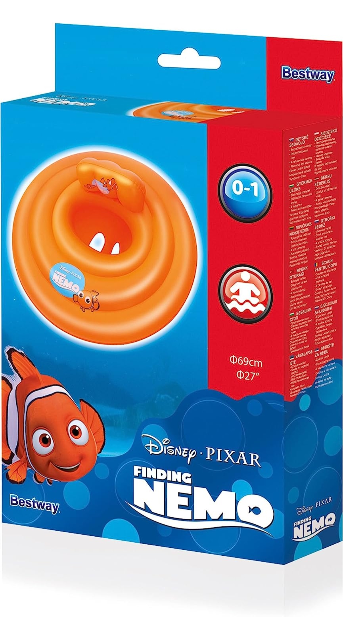 Disney Finding Nemo Baby Seat Swim Aid Orange - For Age 0-1 Years - Image 2