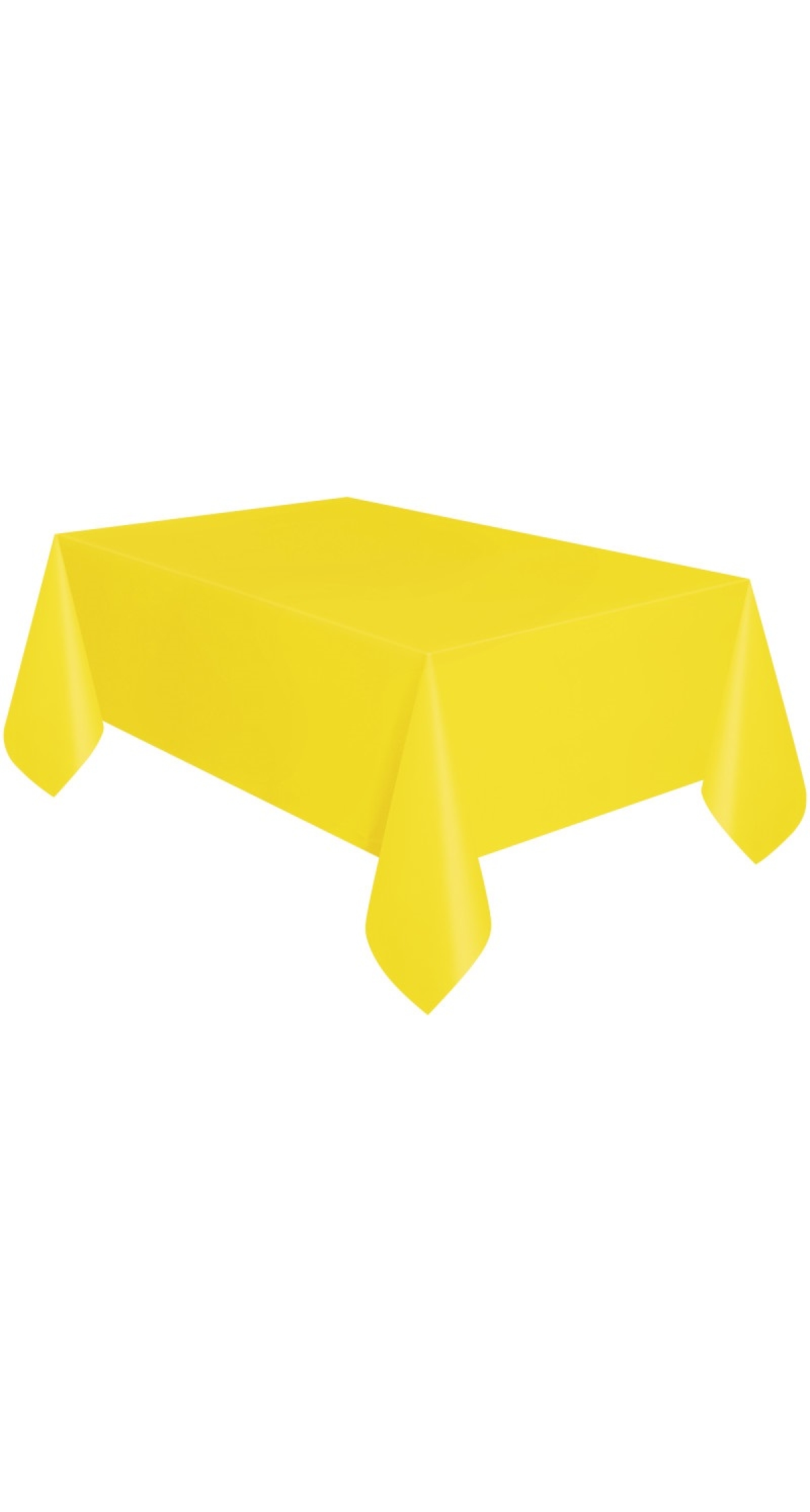 Neon Yellow Rectangular Plastic Table Cover - 137 x 274cm