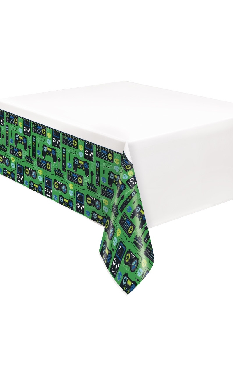 Gamer Birthday Rectangular Plastic Table Cover  54 x 84""