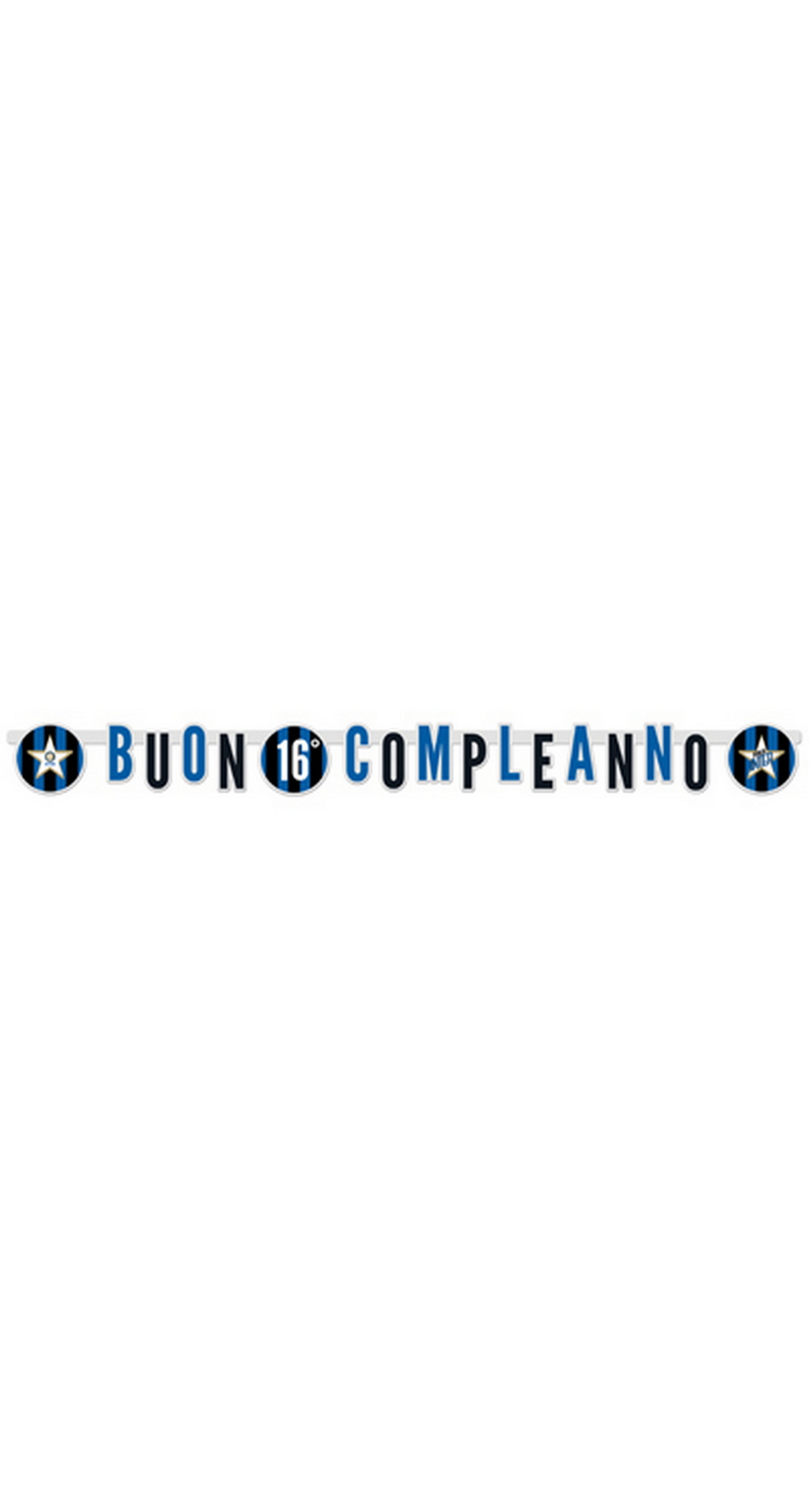 Inter Buon Compleanno Jumbo Banner 294x20cm