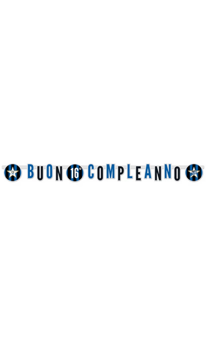 Inter Buon Compleanno Jumbo Banner 294x20cm