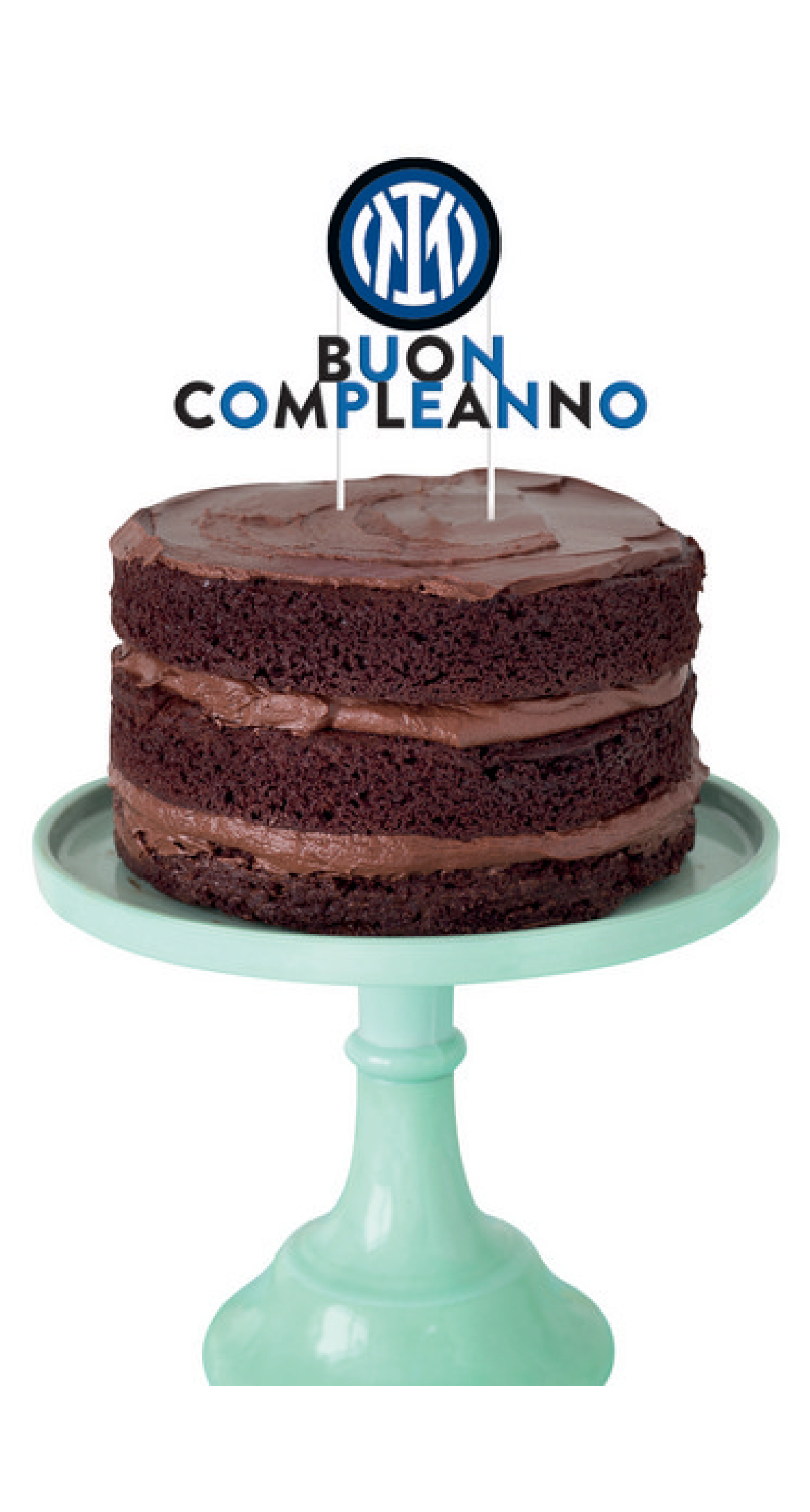Inter Buon Compleanno Cake Topper
