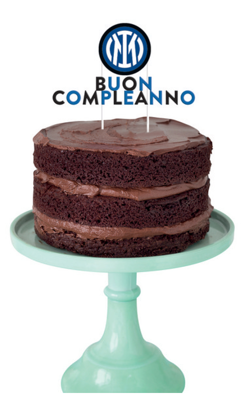 Inter Buon Compleanno Cake Topper