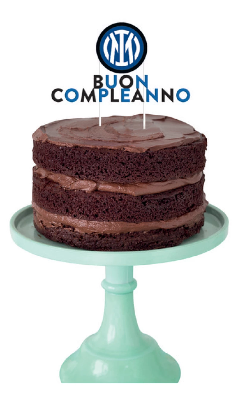 Inter Buon Compleanno Cake Topper