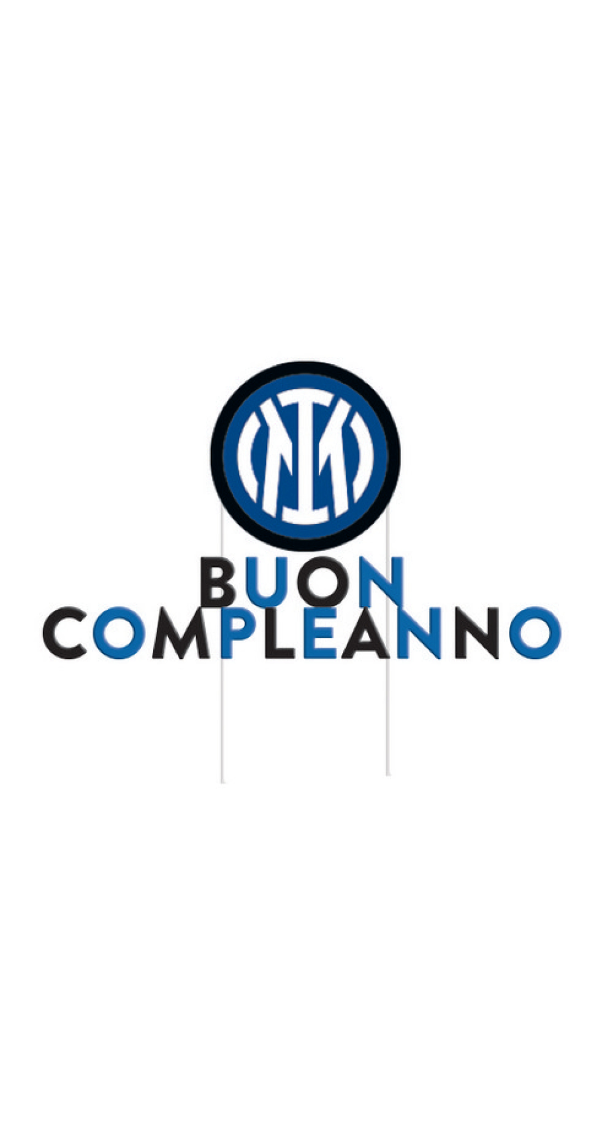 Inter Buon Compleanno Cake Topper - Image 2