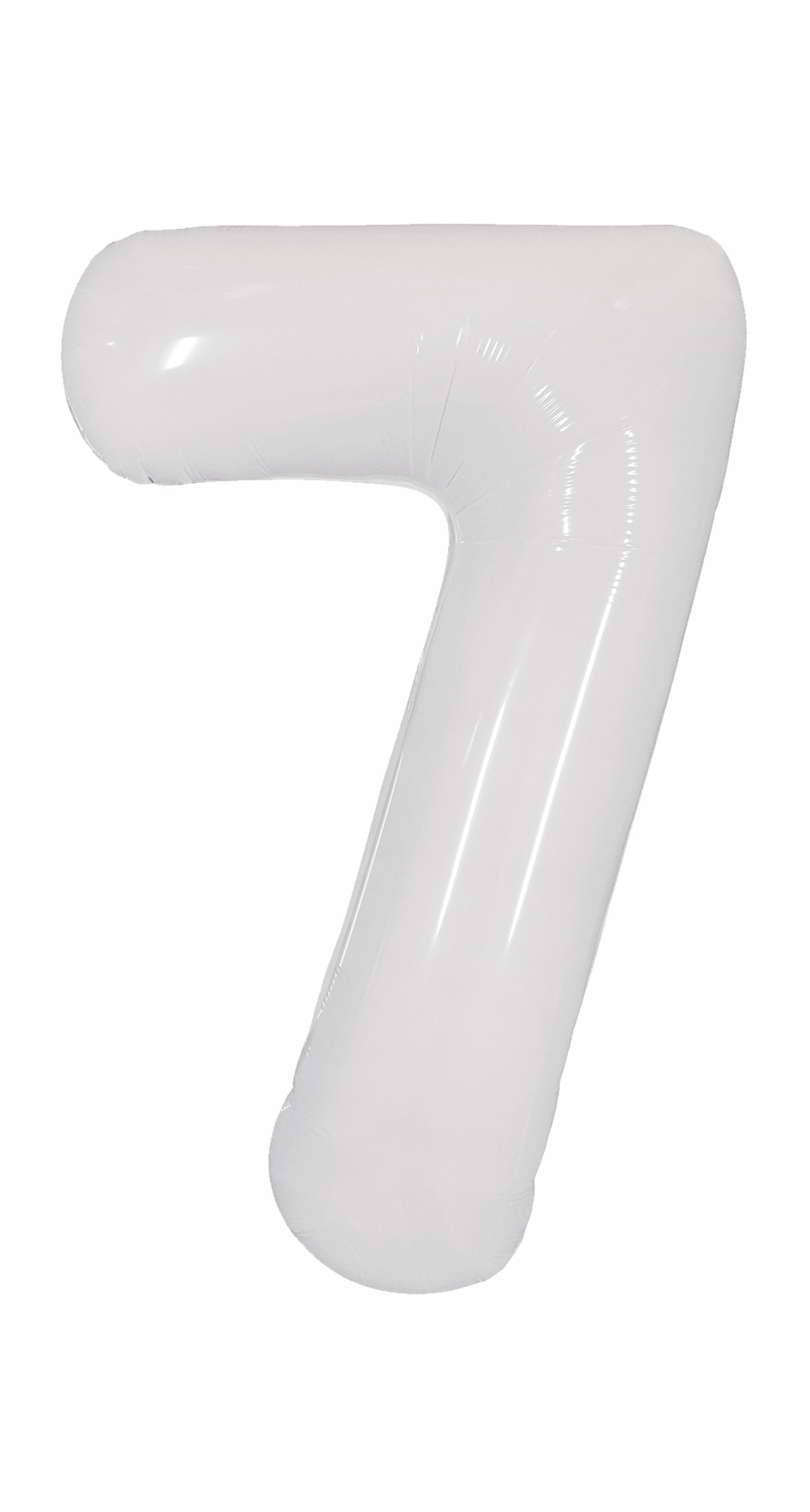 40 Inch Foil Balloon Number 7 - White