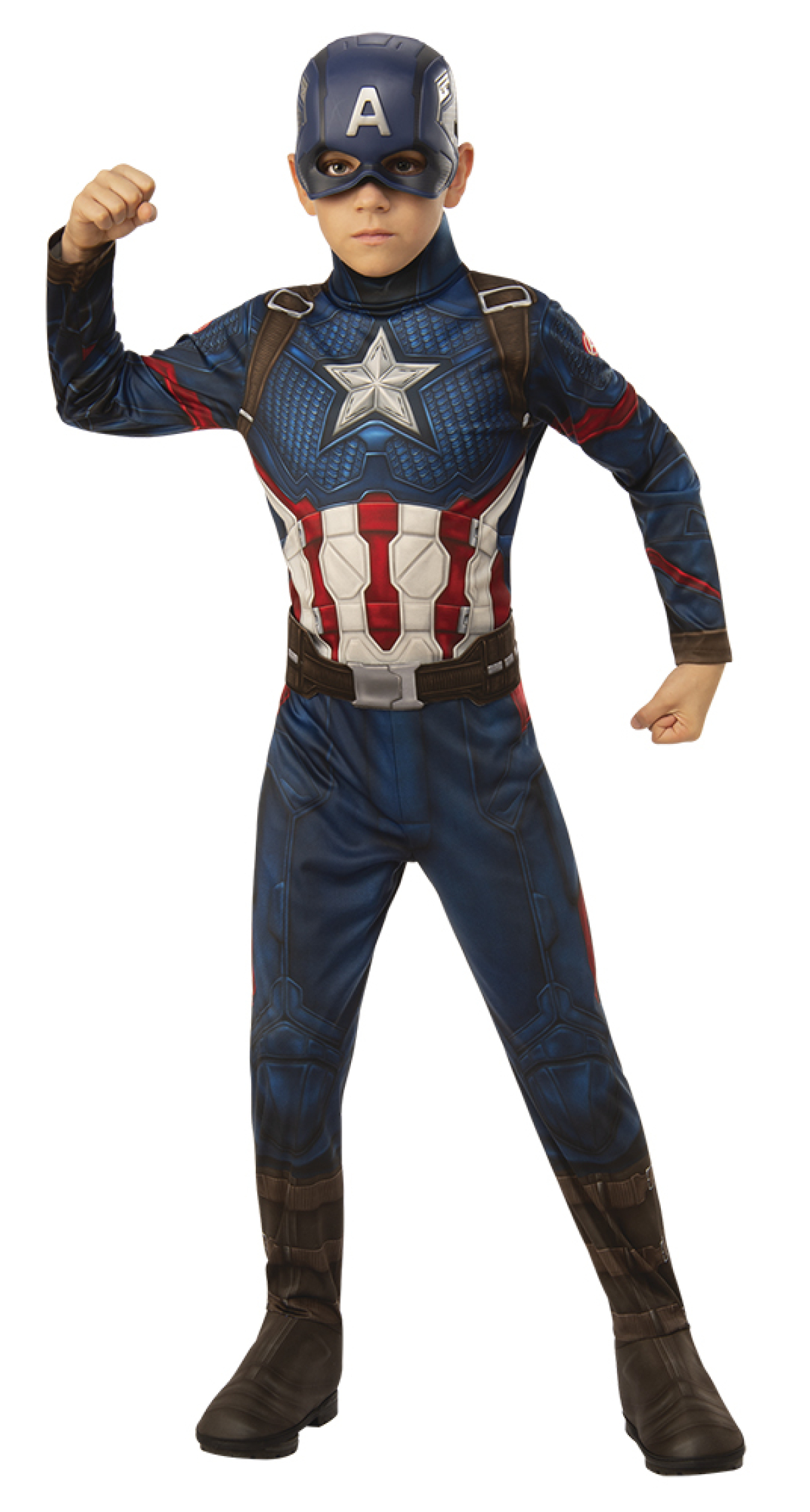 Official Licensed Captain America Costume (Size L) - Age 8 to 10 Years