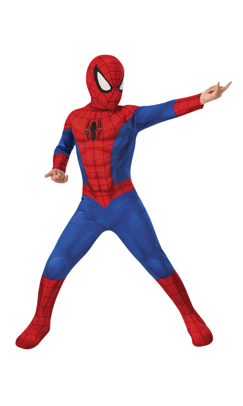 Official Licensed Spiderman Classic Costume (Size L) - Age 8 to 10 Years