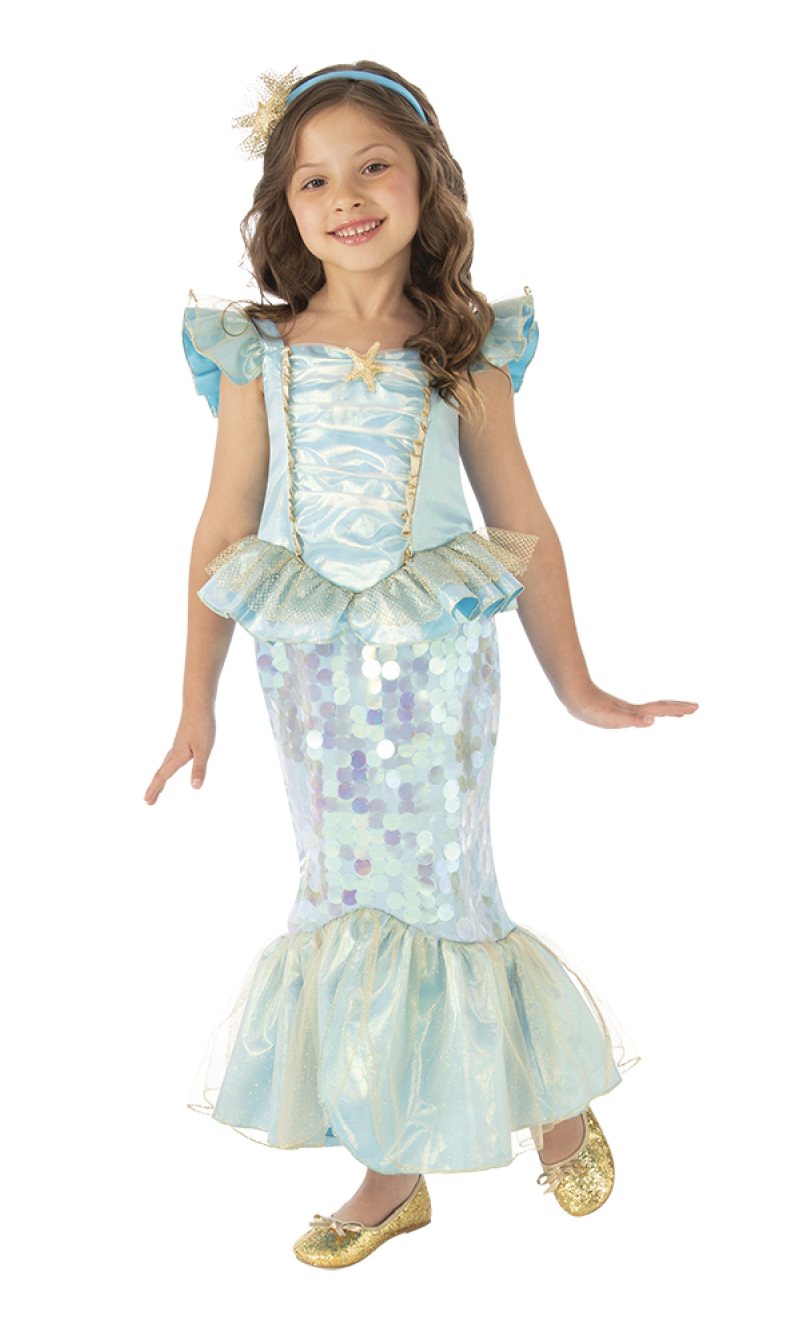 Cute Little Mermaid Costume (Size L) - Age 8 to 10 Years