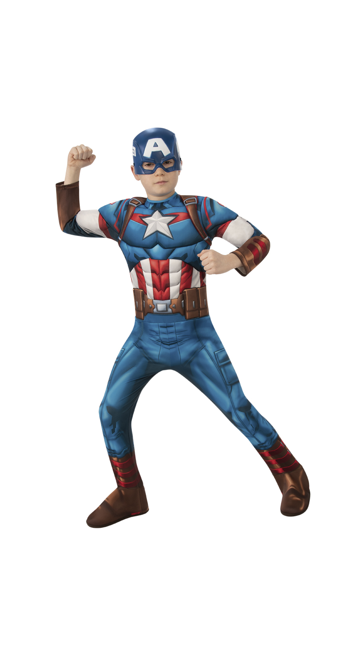Official Licensed Captain America Classic Costume - Age 3 to 4 Years