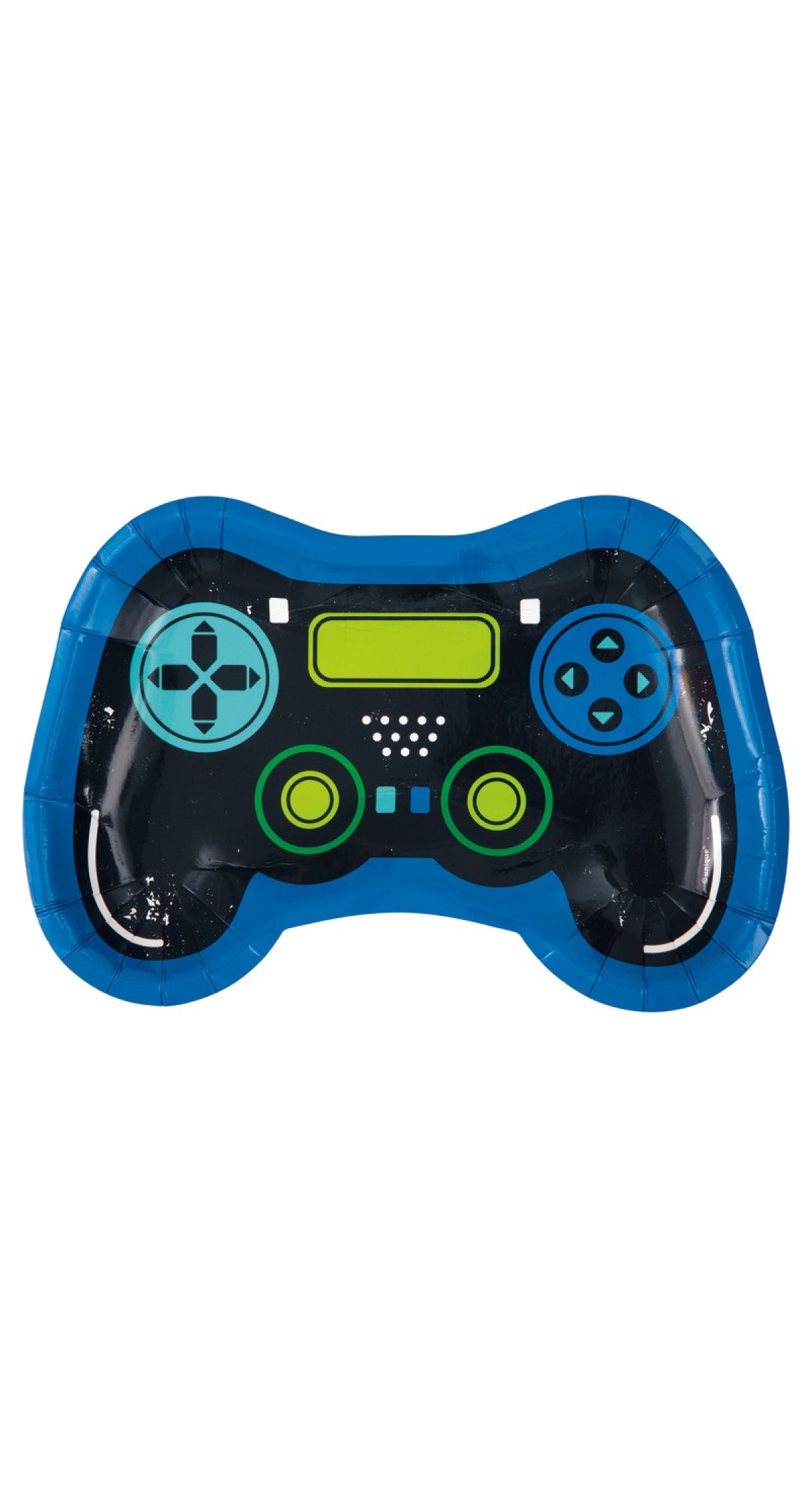 Gamer Birthday Controller Shaped Dinner Plates 23.4 x 16cm - 8pk