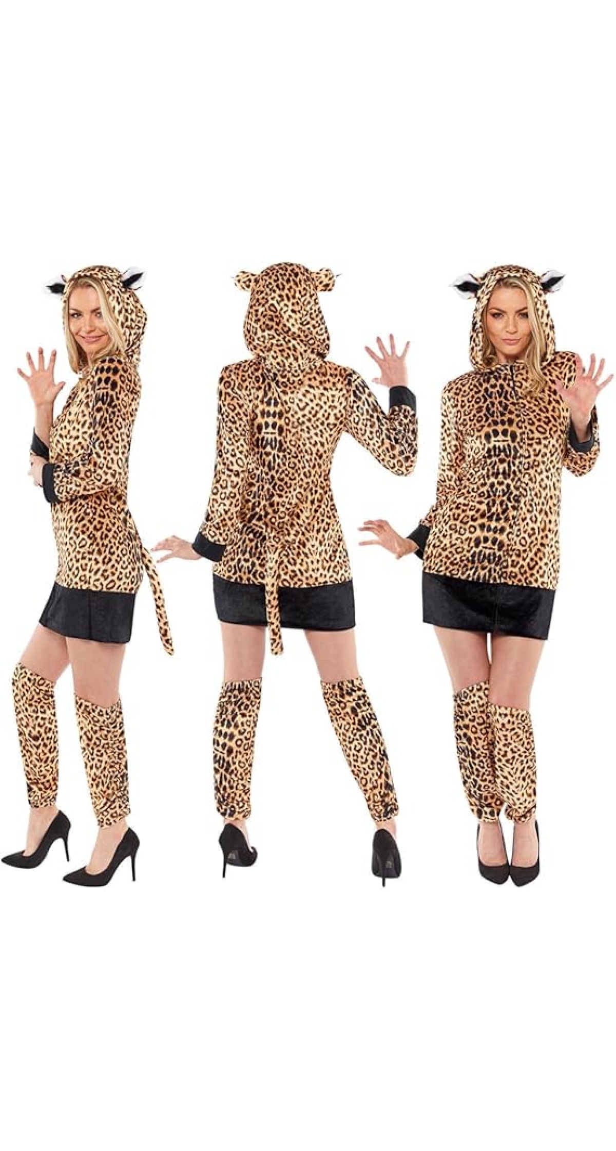 Leopard Lady Costume - Adult Size Medium - Image 2
