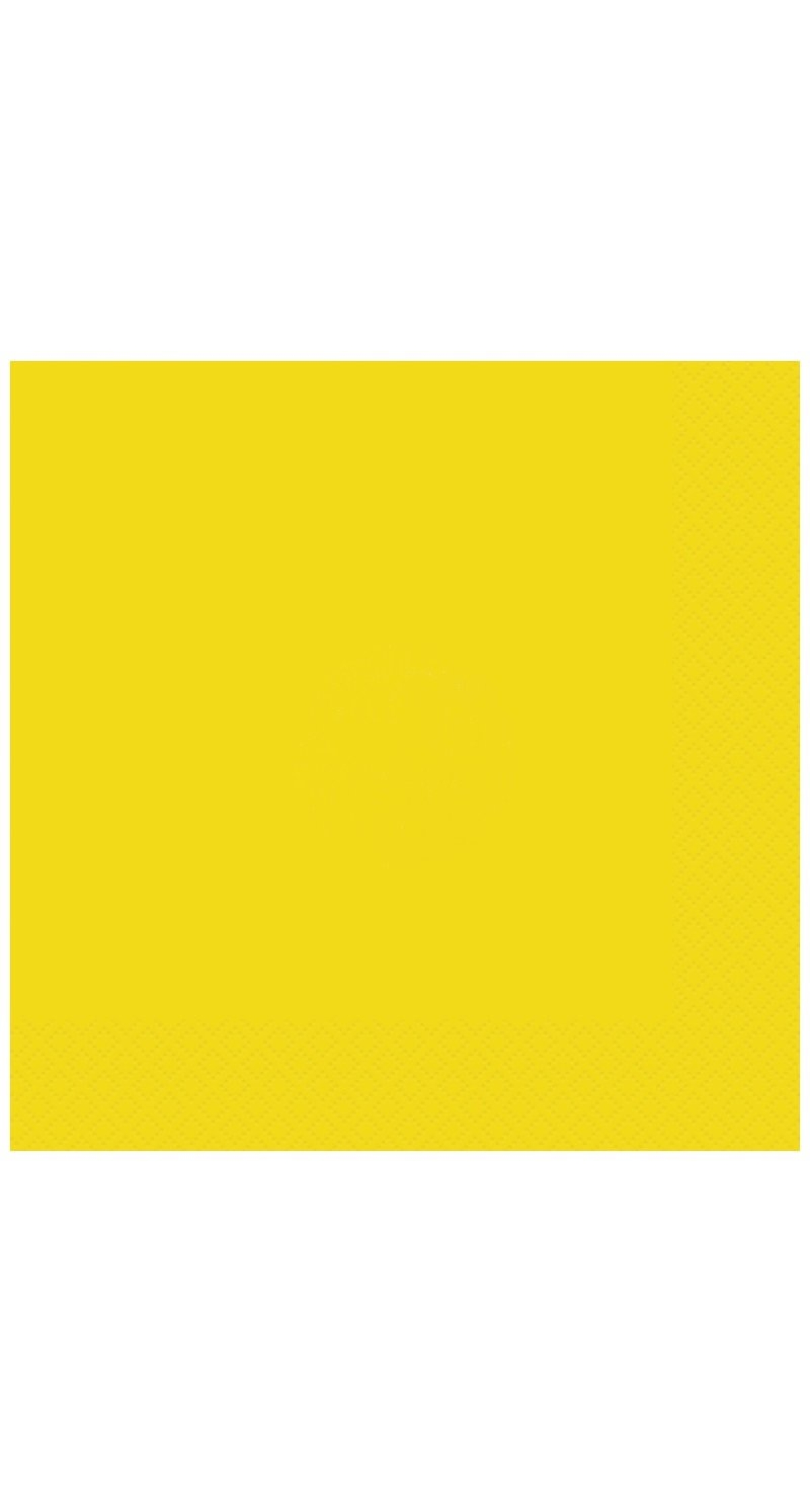 Neon Yellow Luncheon Napkins - 20pk
