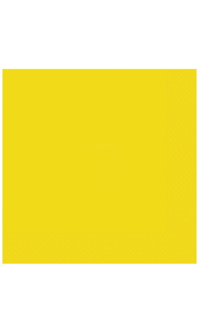 Neon Yellow Luncheon Napkins - 20pk