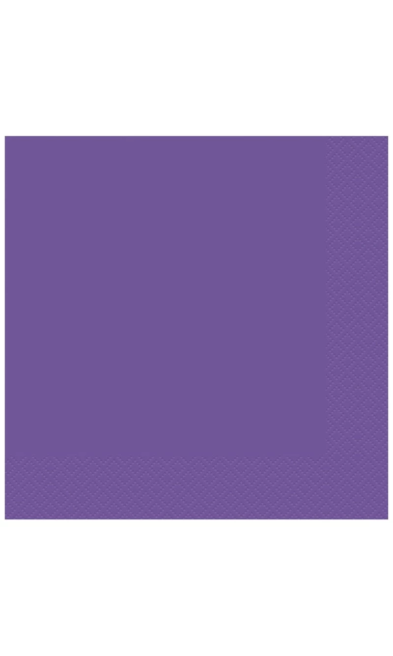 Neon Purple Luncheon Napkins - 20pk
