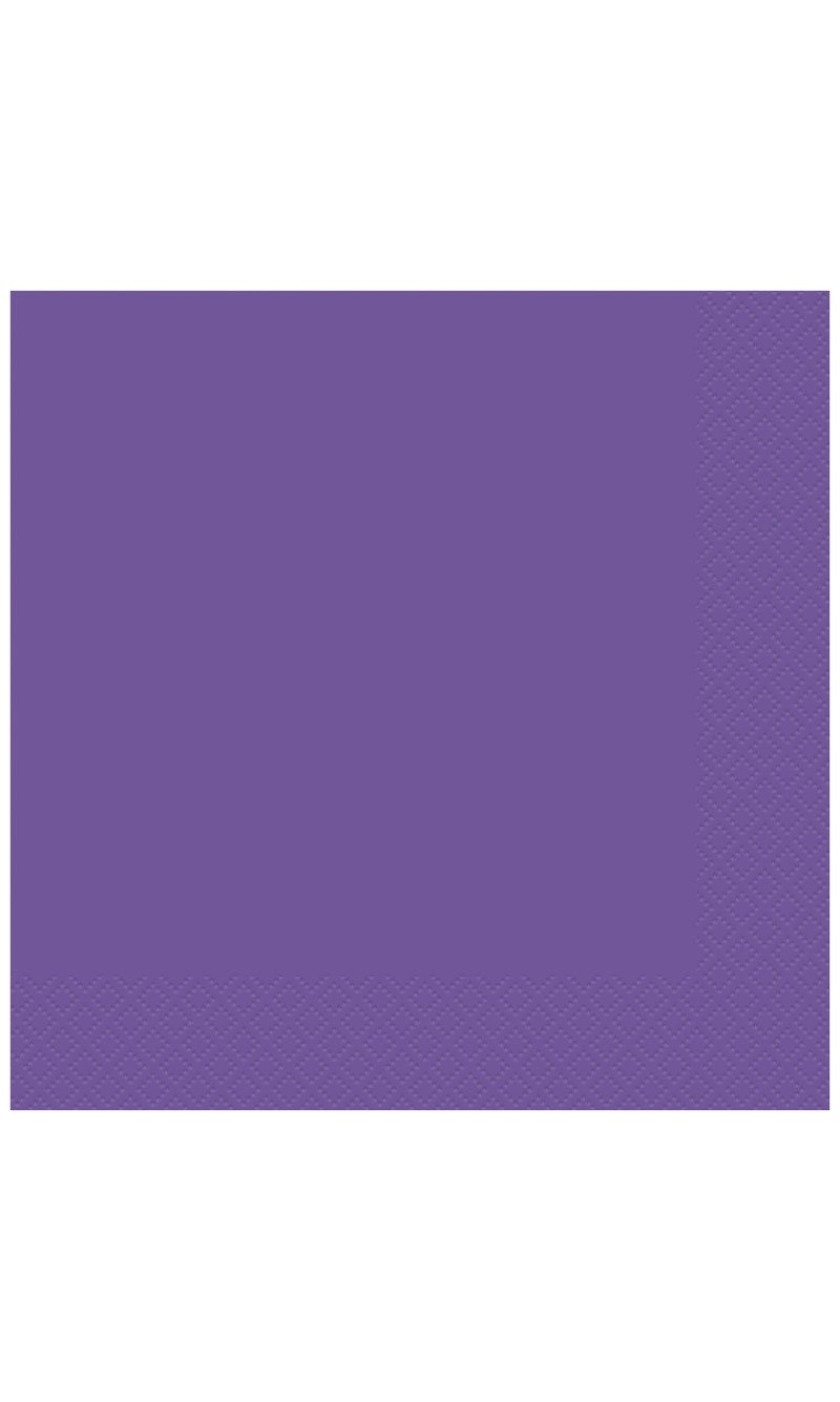 Neon Purple Luncheon Napkins - 20pk
