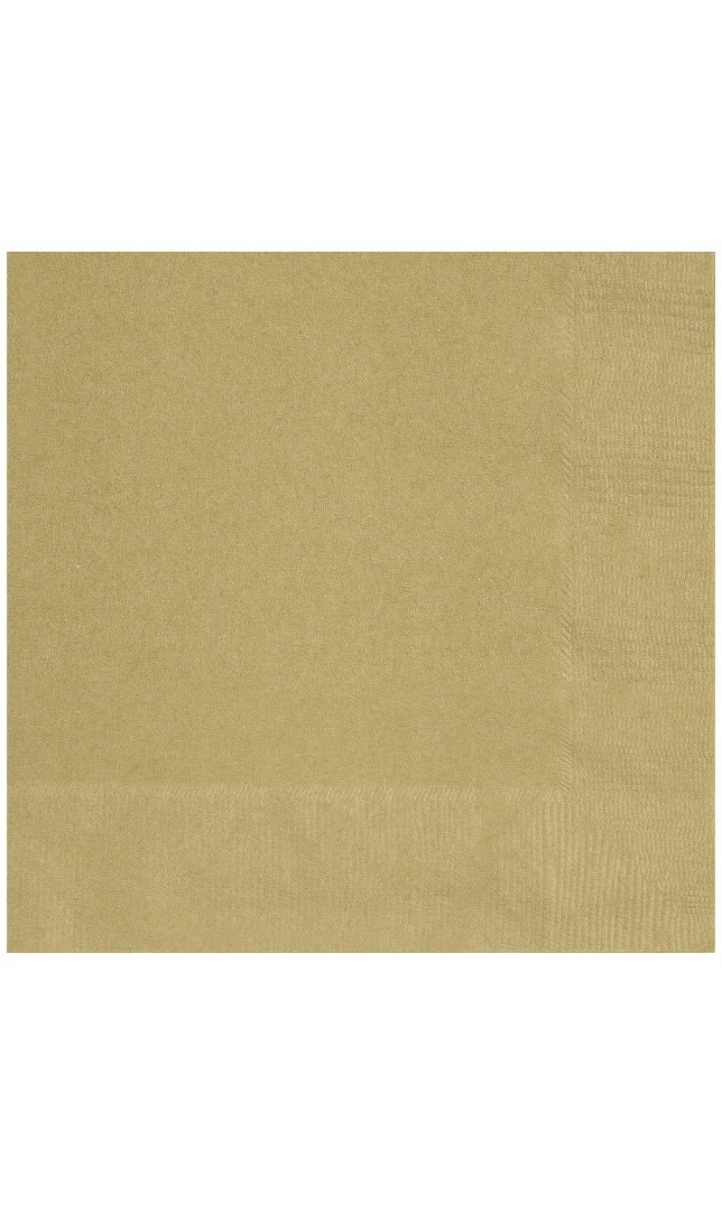Gold Luncheon Napkins - 20pk