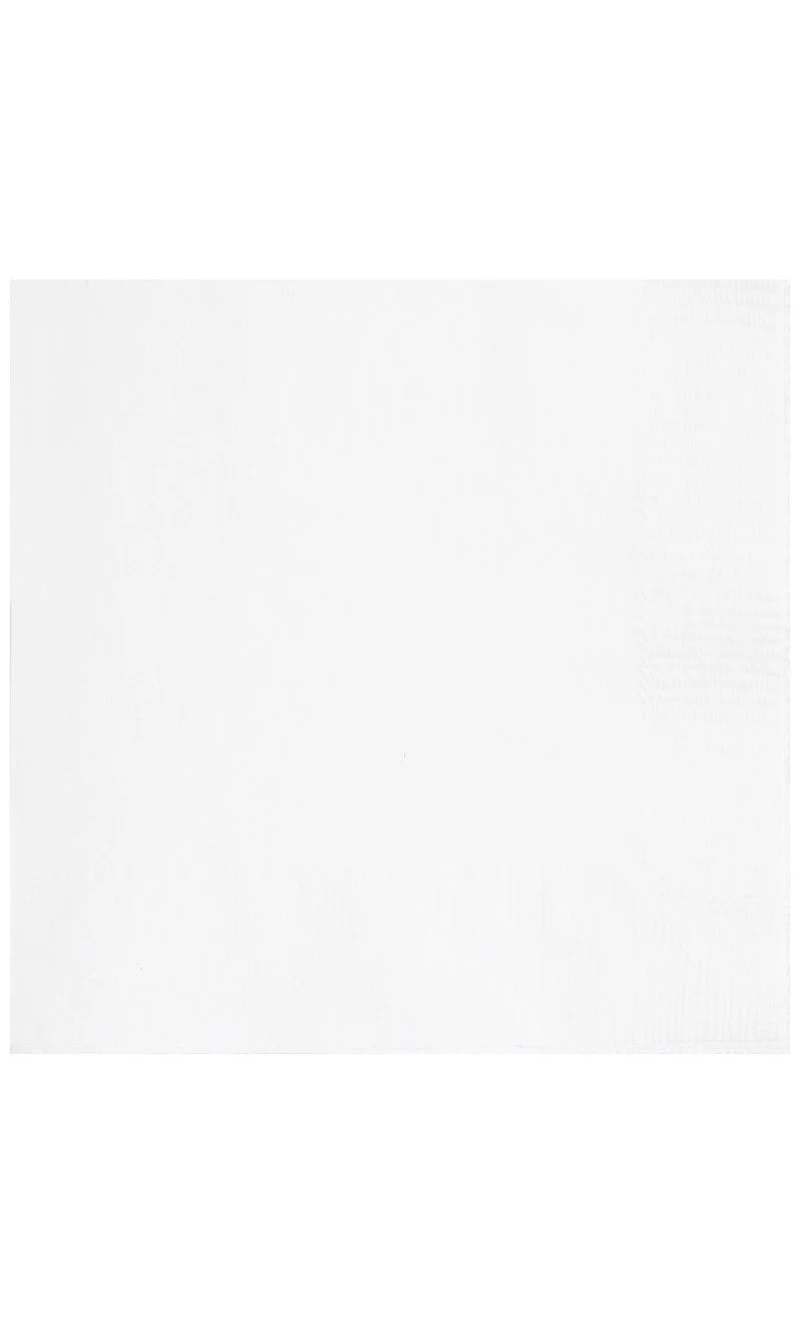 White Solid Luncheon Napkins - 20pk