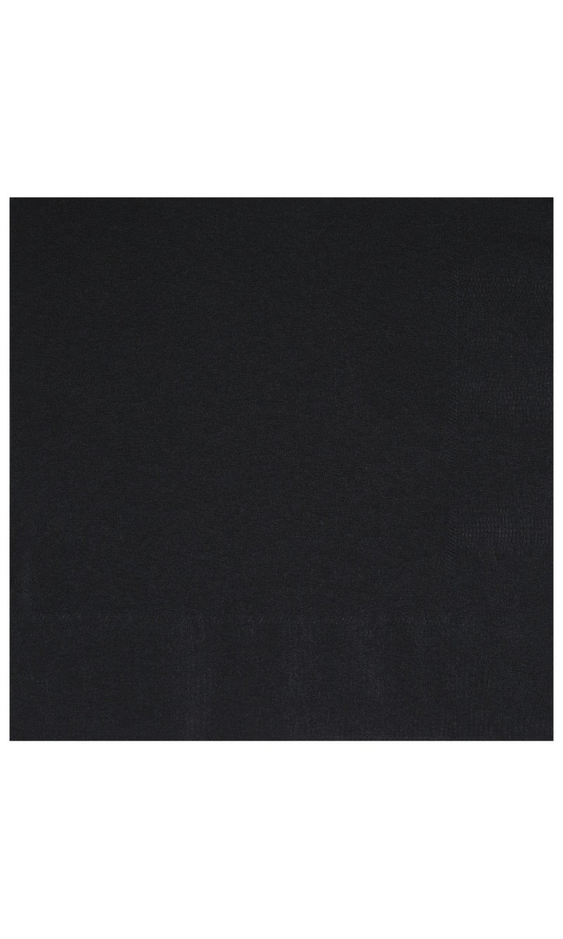 Midnight Black Luncheon Napkins - 20pk