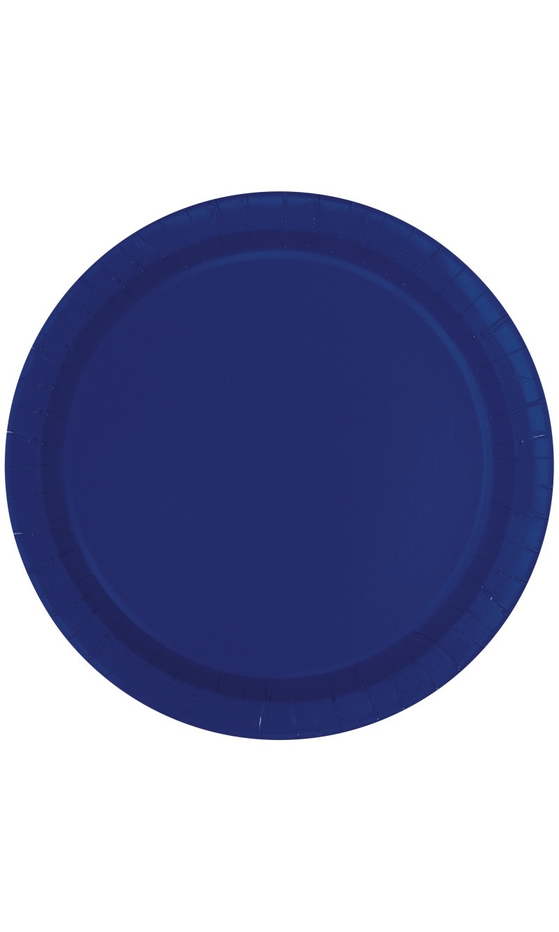 True Navy Blue 7 Inch Dessert Plates - 20pk