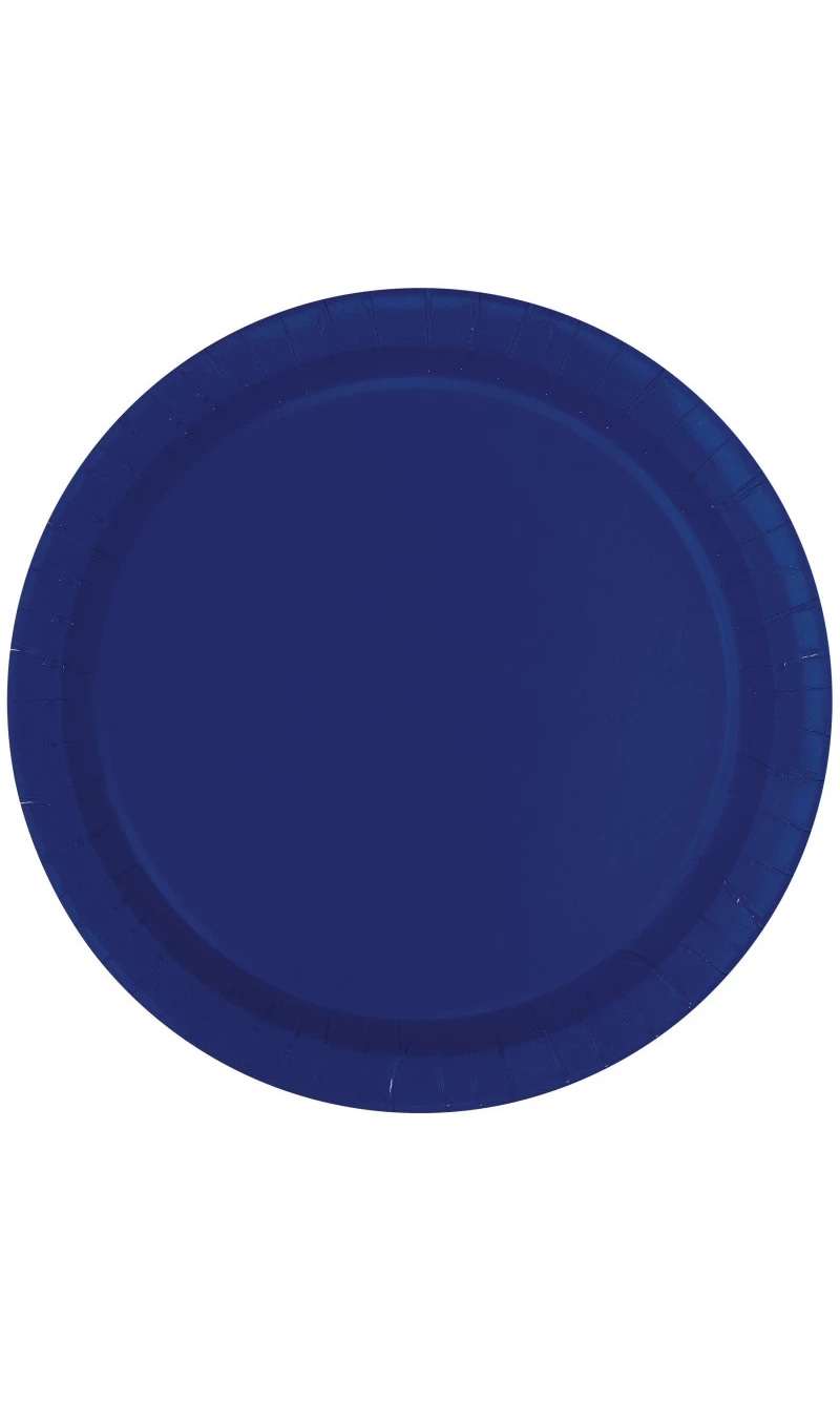 True Navy Blue 7 Inch Dessert Plates - 20pk