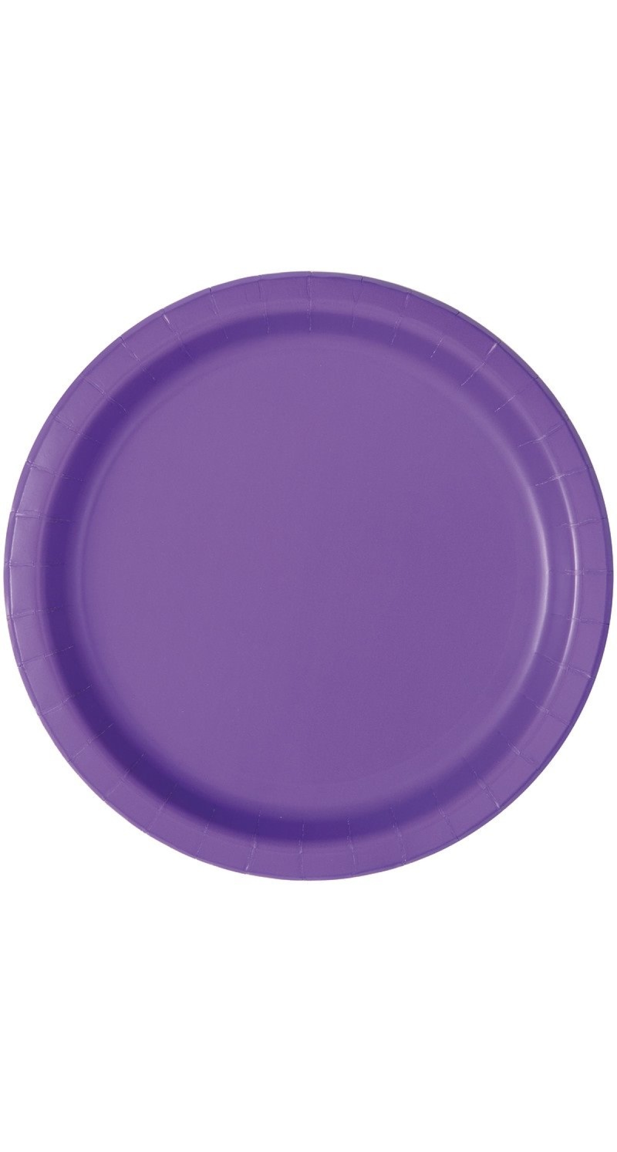 Neon Purple Solid Round 9 Inch Dinner Plates - 16pk