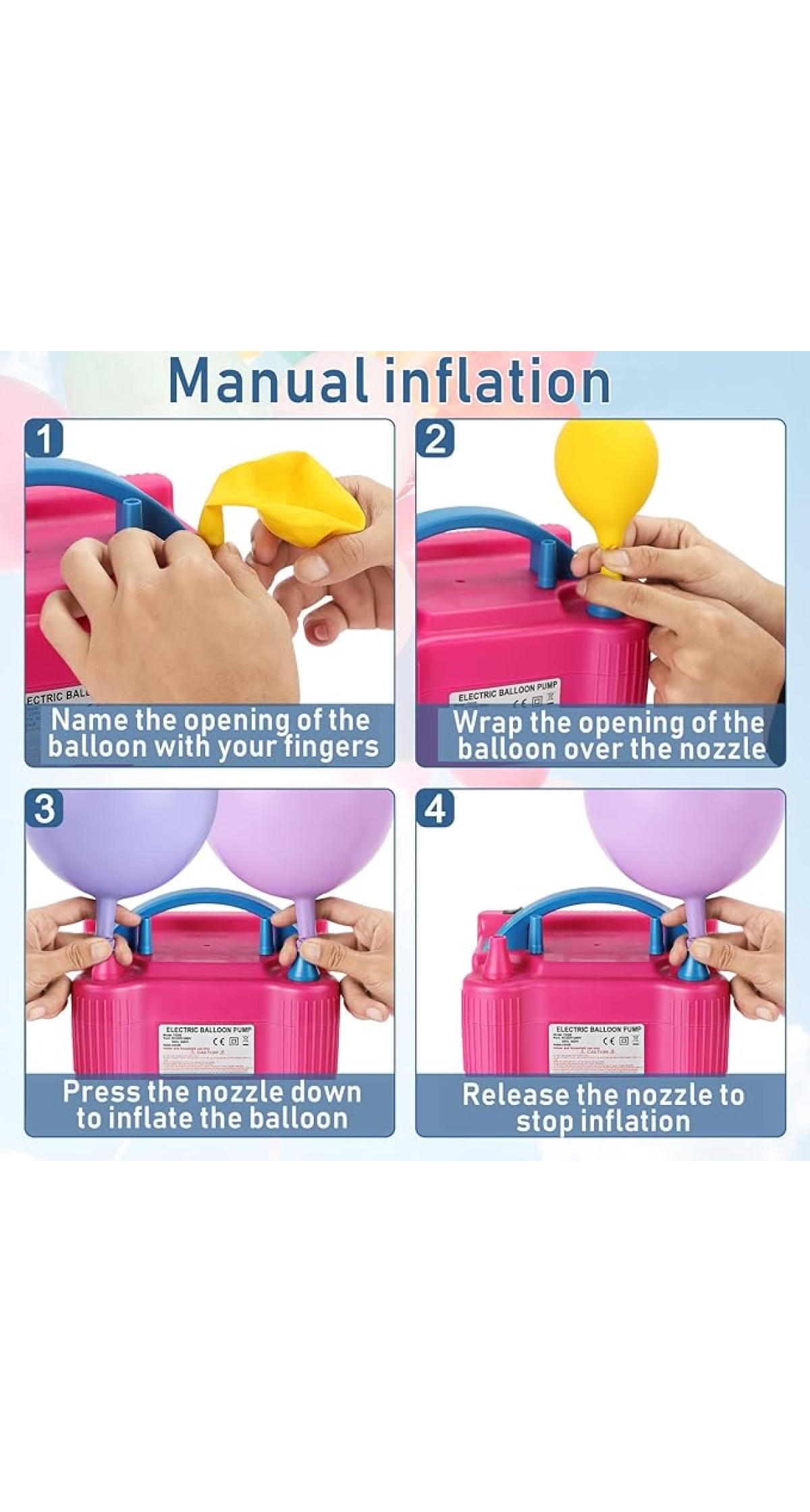 Electric Balloon Pump With Two Outputs 600w - 240v - Image 3