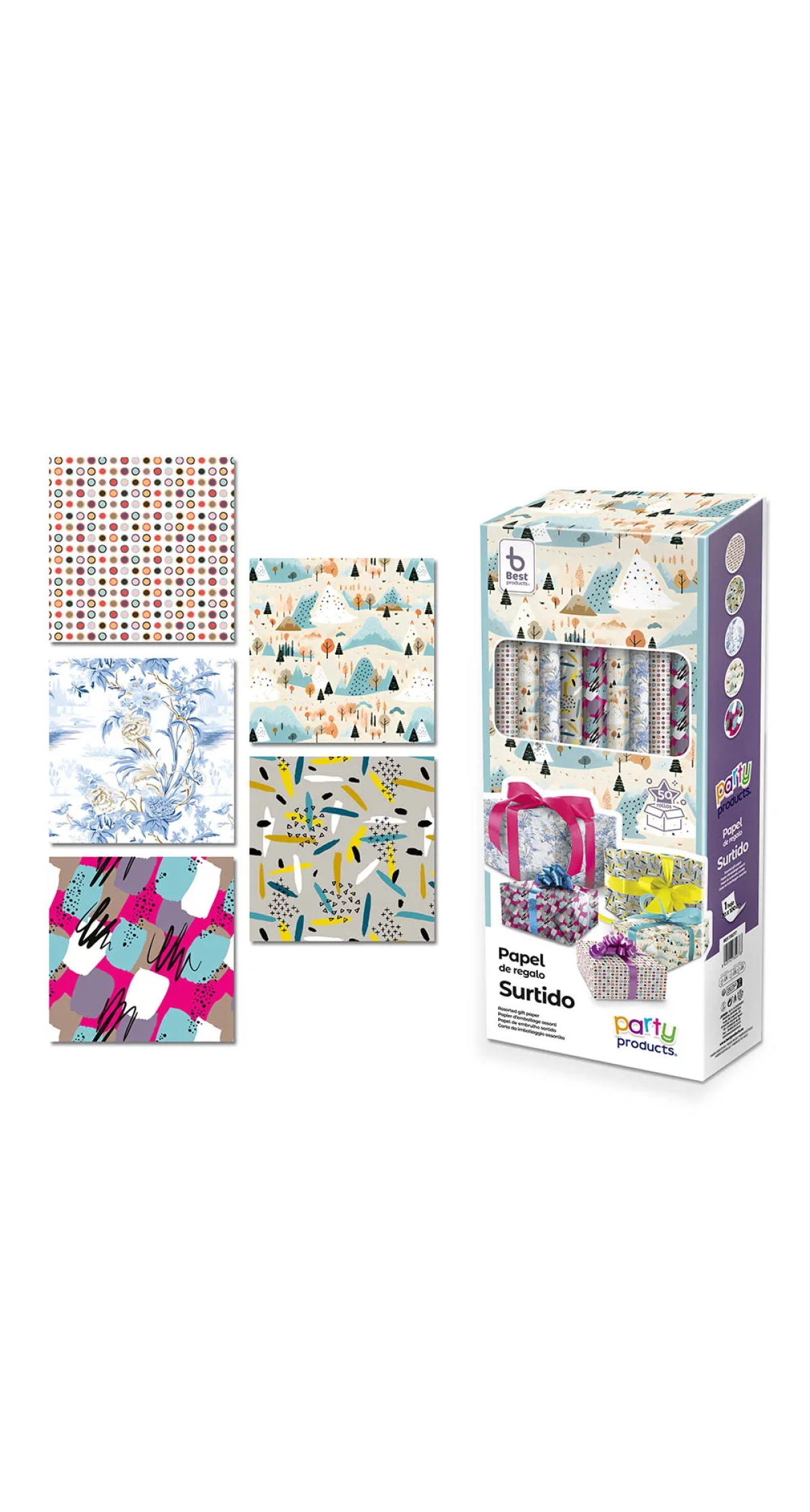 Genreric Gift Wrap Roll 70cm X 100cm (Assorted Designs) - 1pc