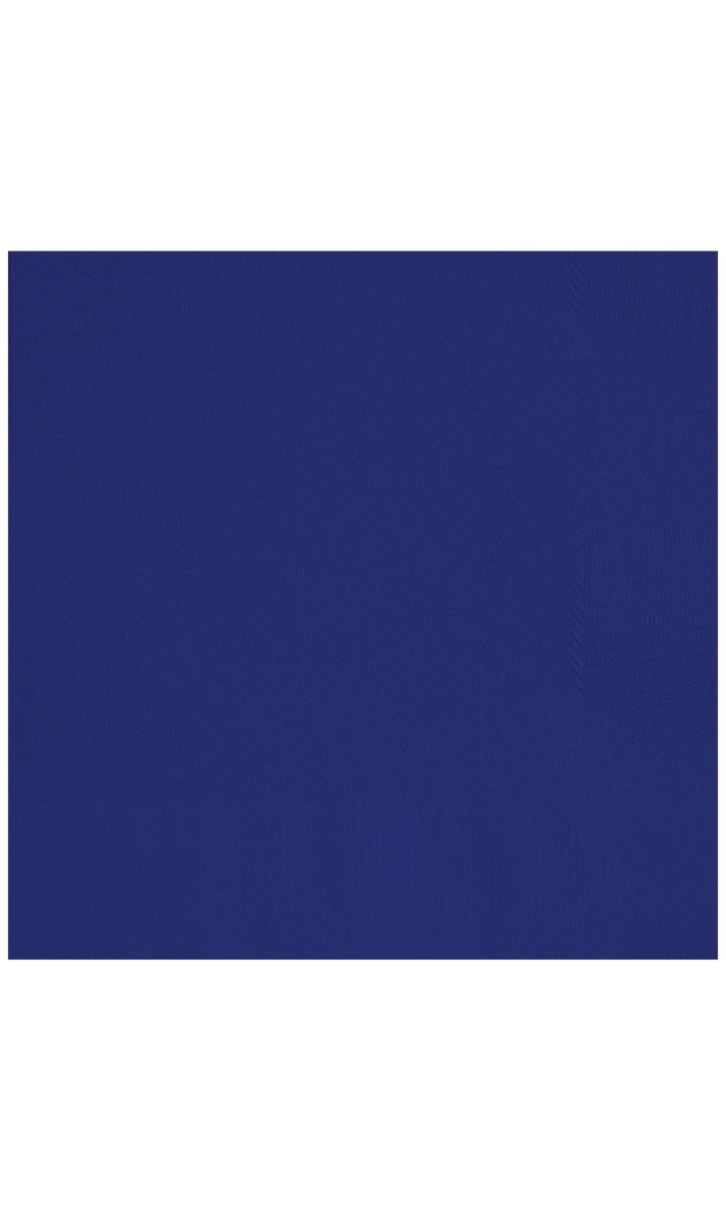 True Navy Blue Solid Beverage Napkins - 20pk