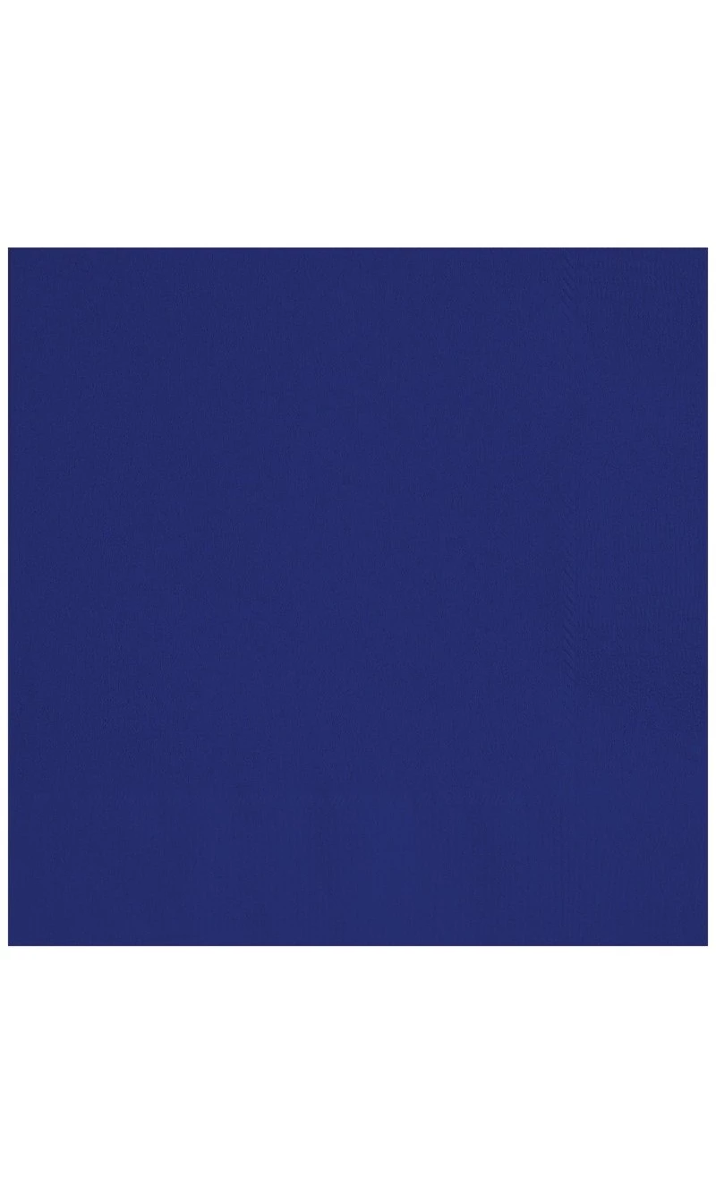 True Navy Blue Solid Beverage Napkins - 20pk