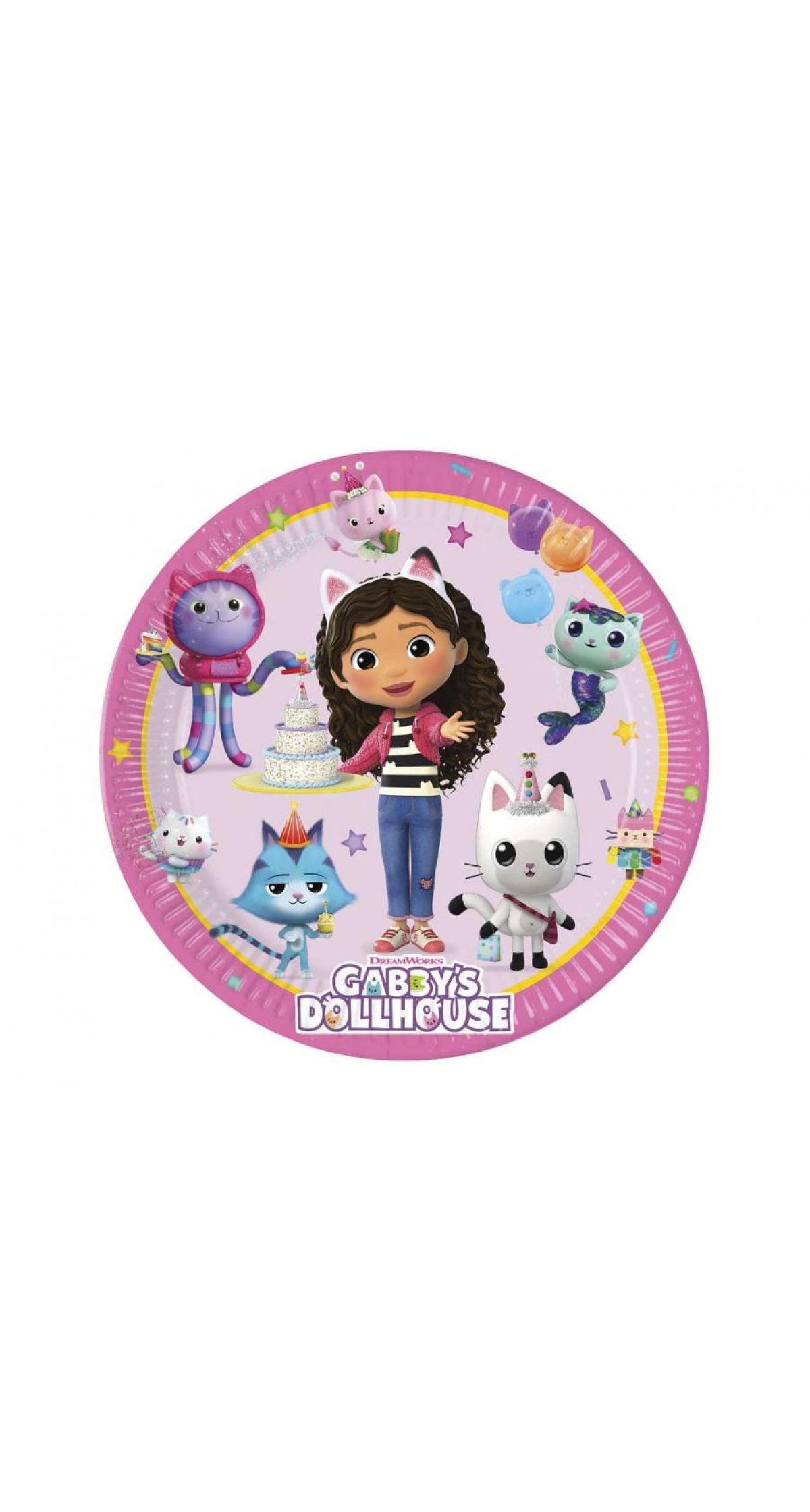 Gabby's Dollhouse Party Paper Plates 23cm - 8pk