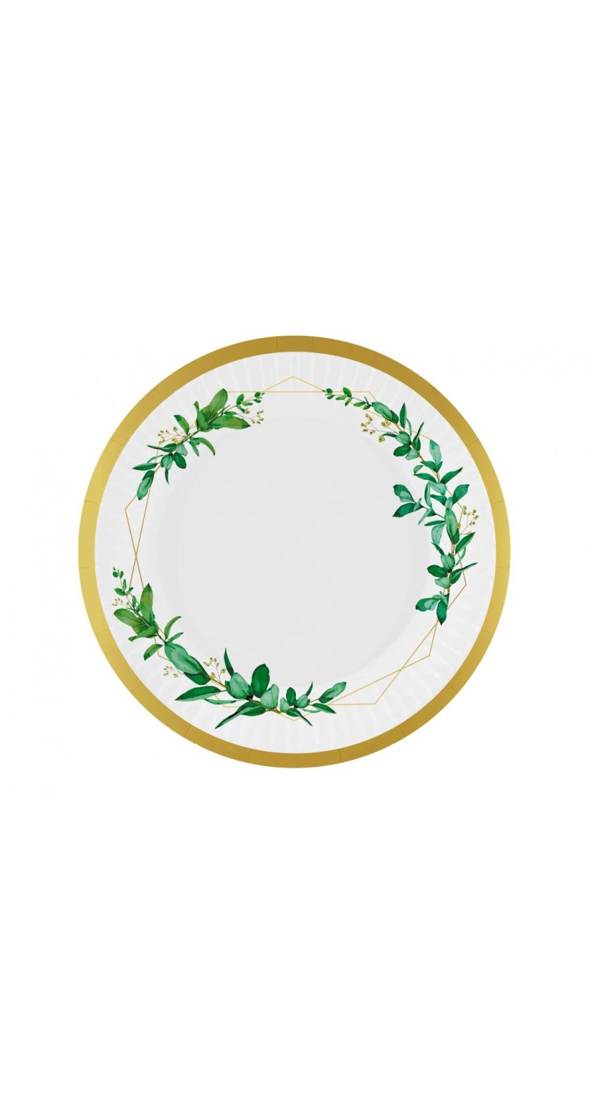 Celebrate (Leaves) Paper Plates 18cm - 6pk