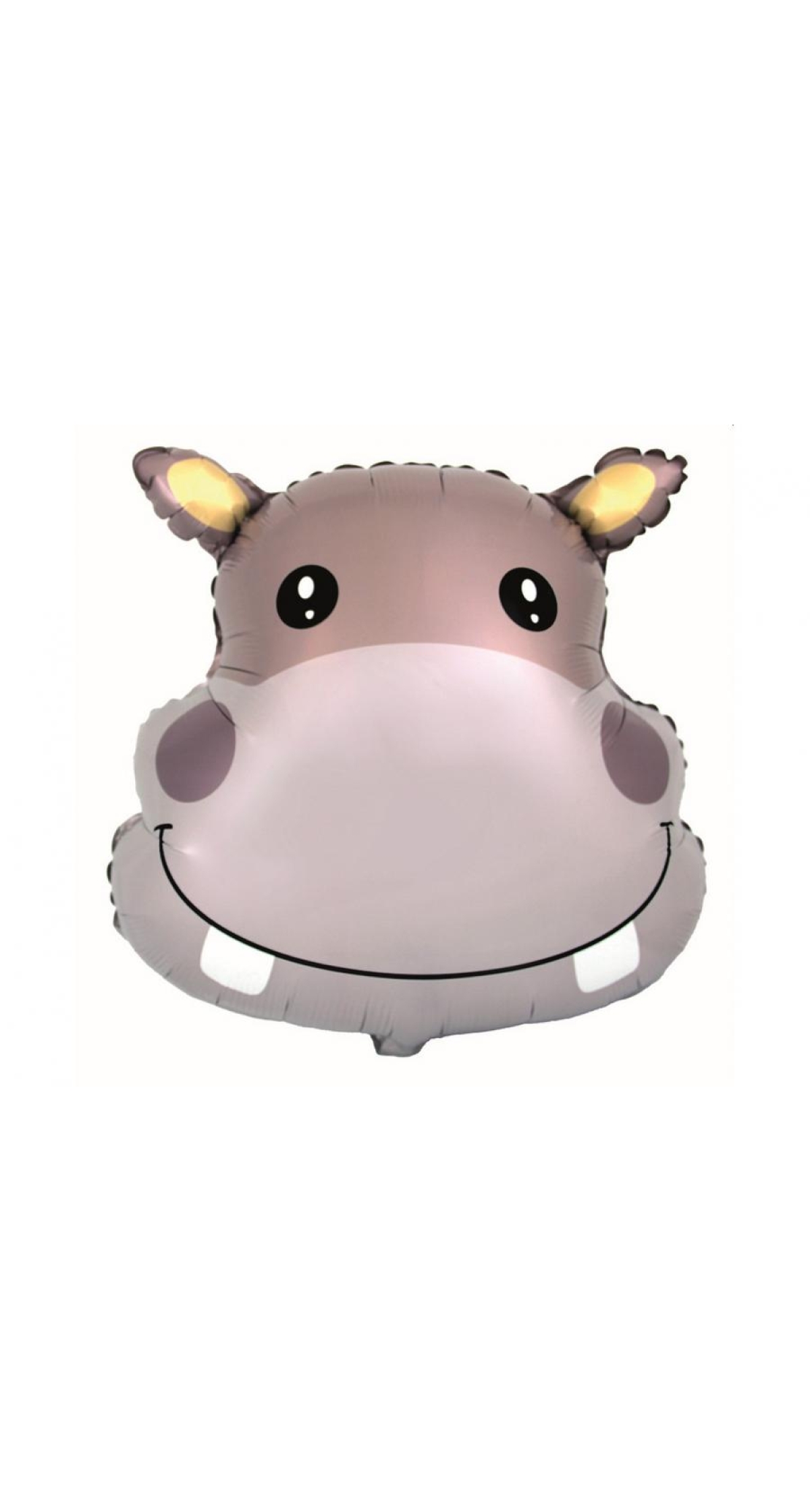 Hippo Head Foil Balloon - 24 Inch