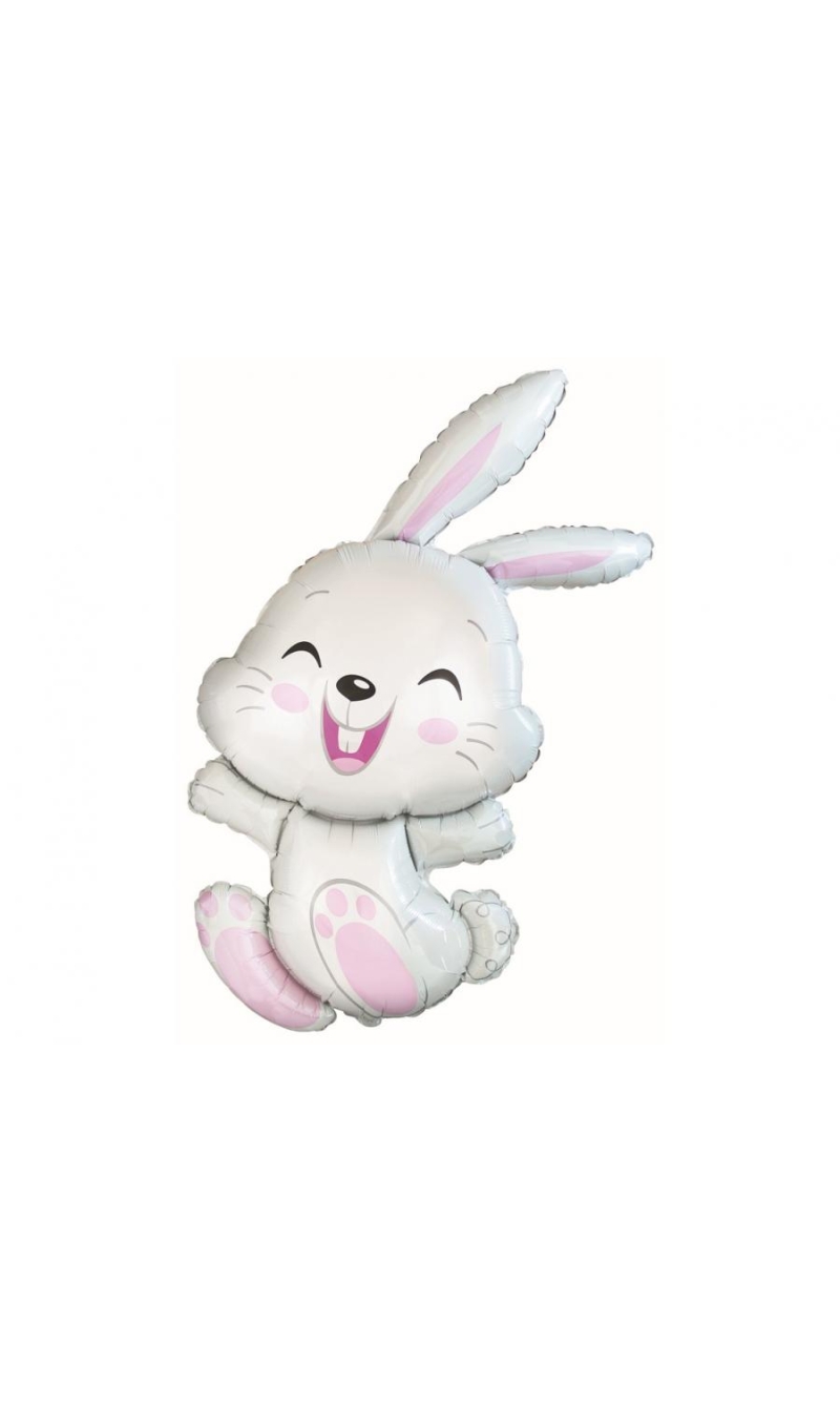 Happy Bunny Foil Balloon - 24 Inch