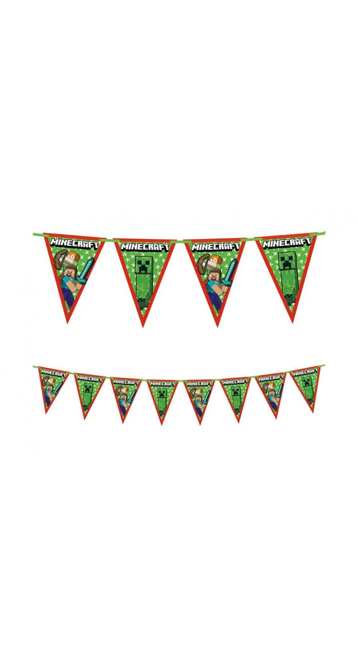 Minecraft Party Flag Banner - 230cm
