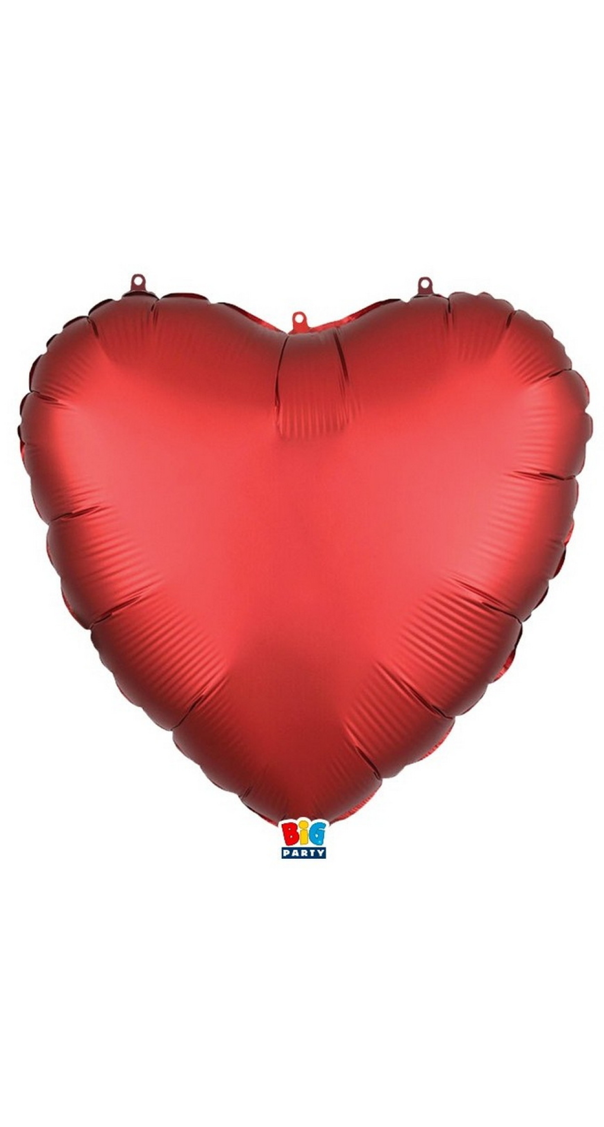 Satin Red Very Big Heart Shaped Foil Balloon - 152cm / 60"