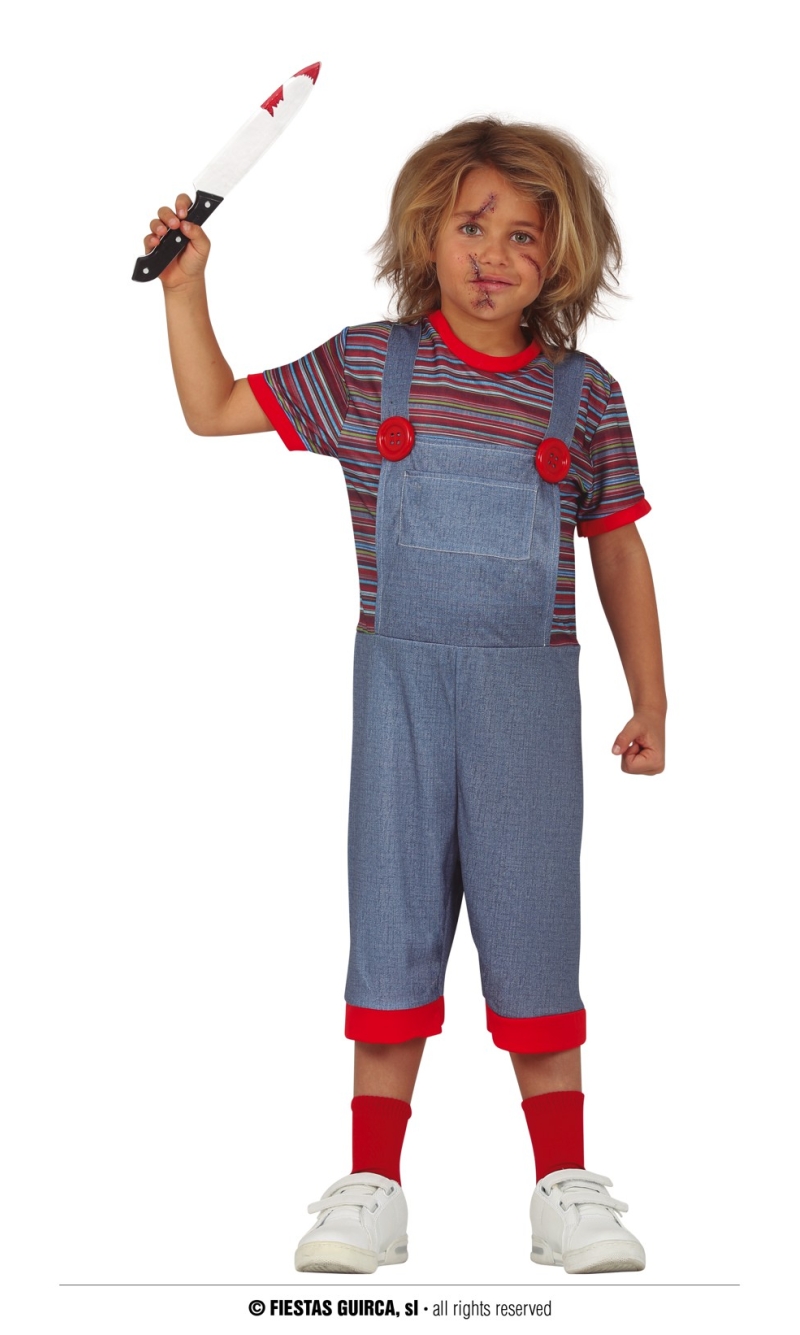 Chucky Killer Doll Costume - Age 7 to 9 Years