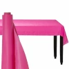 Bright Pink Plastic Tablecover Banqueting Roll - 30mt