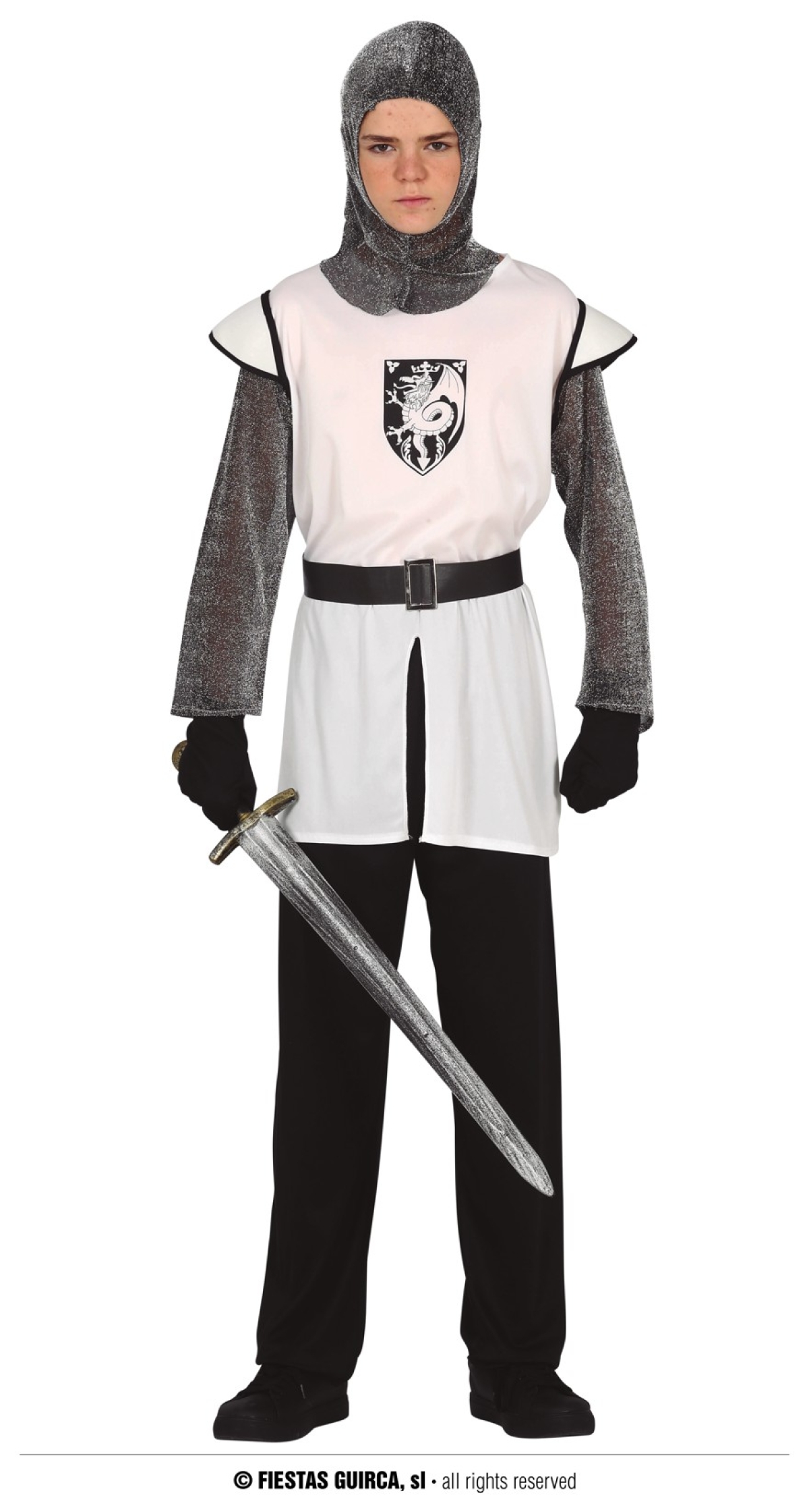 Medieval Knight Boy Costume - Age 14 to 16 Years