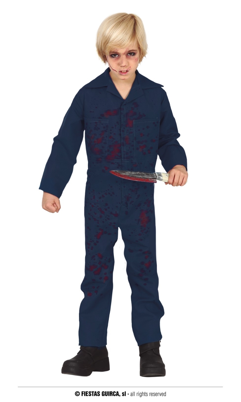 Michael Myers Boiler Suit Costume - Age 10 to 12 Years